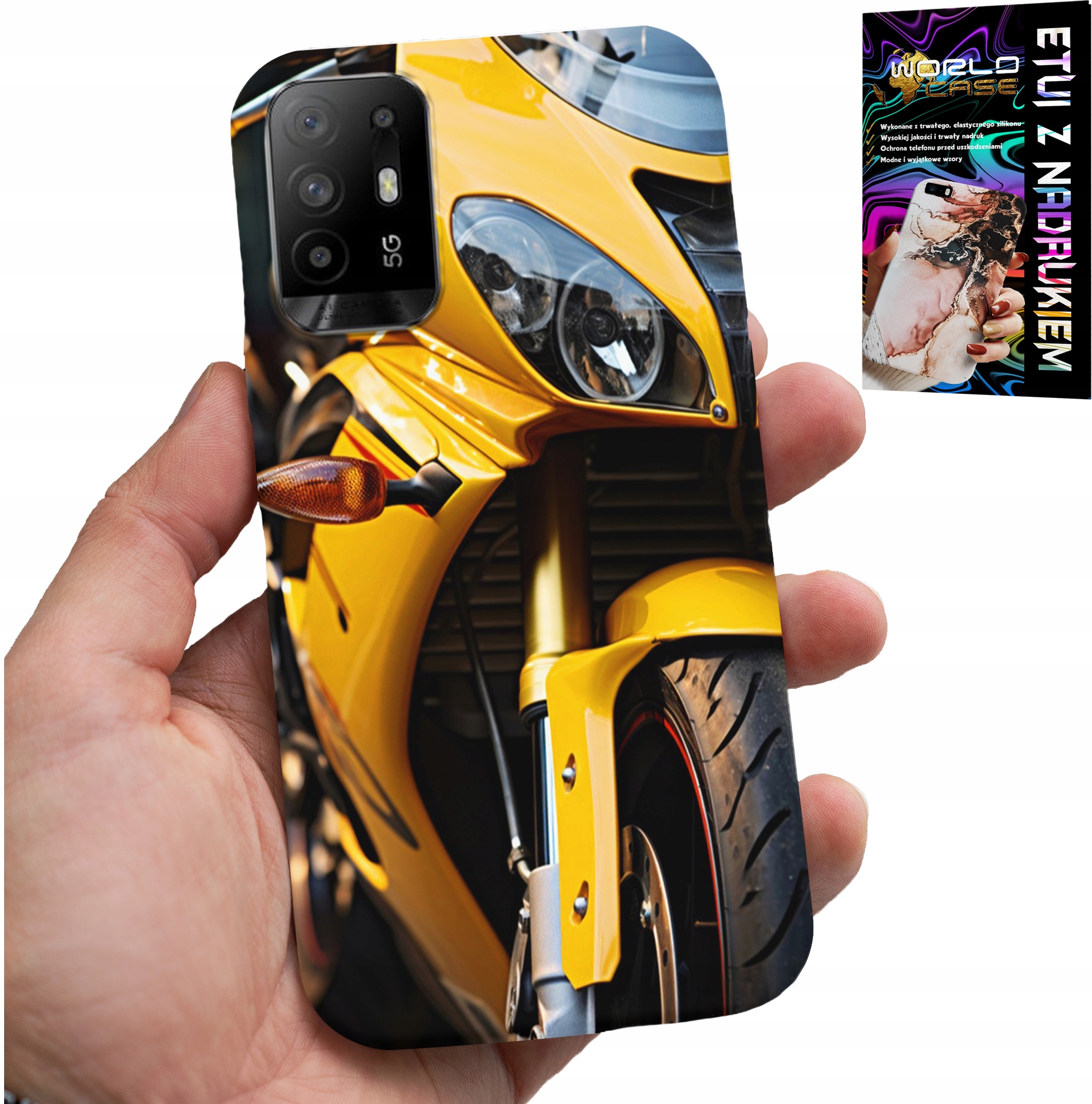 ETUI DO OPPO RENO 5Z / A94 5G - MOTOR MOTOCYKL FAN OBUDOWA CASE PLECKI
