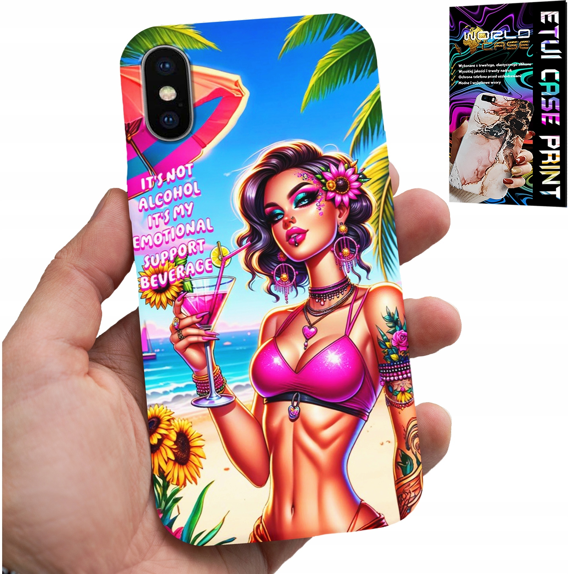 ETUI DO IPHONE XS MAX - IT'S NOT ALCOHOL IT'S MY EMOTIONAL CASE