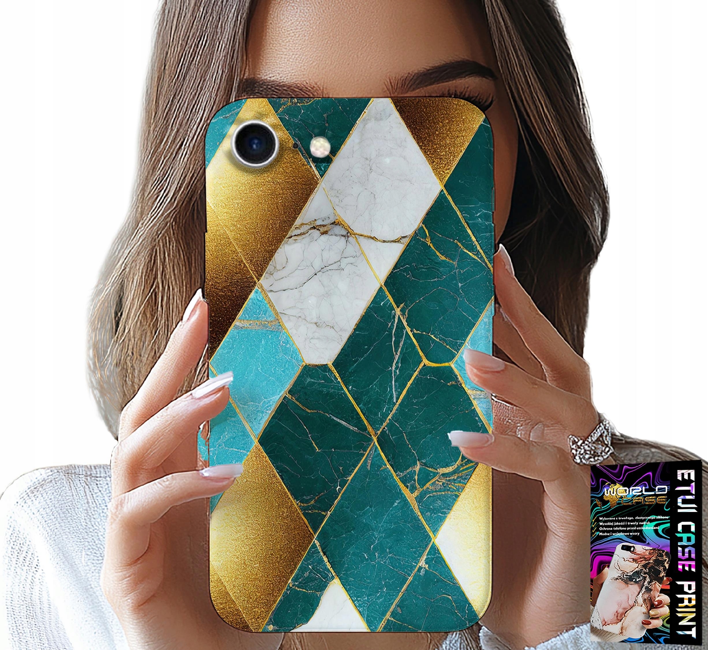 ETUI DO IPHONE 7 / 8 / SE2 - ELEGANCKIE MODNE WZORY CASE + FOLIA