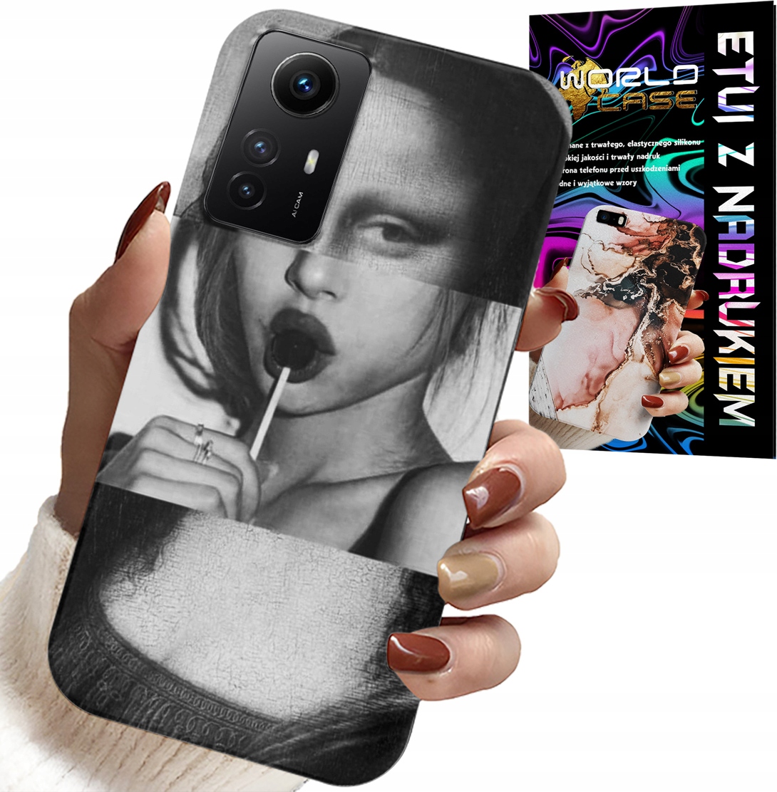 ETUI DO XIAOMI NOTE 12S 4G - MONA LISA Z LIZAKIEM MODNE WZORY CASE