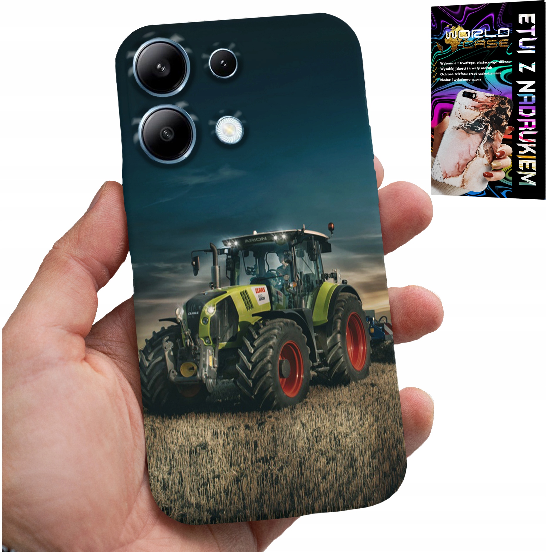 ETUI DO XIAOMI NOTE 13 PRO 5G - TRAKTOR CIĄGNIK ROLNICZY PLECKI, WZORY