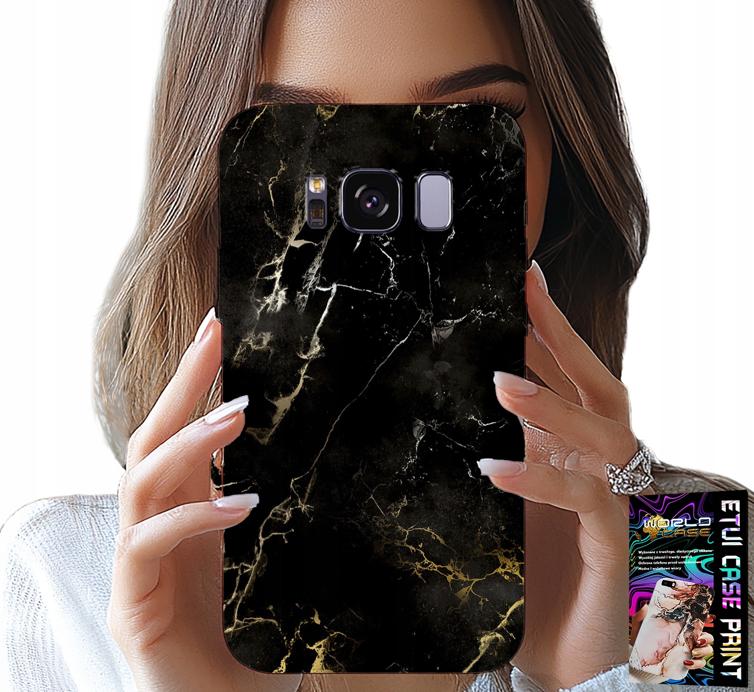 ETUI DO SAMSUNG GALAXY S8 - KAMIENNE ELEGANCKIE WZORY FUTERAŁ CASE