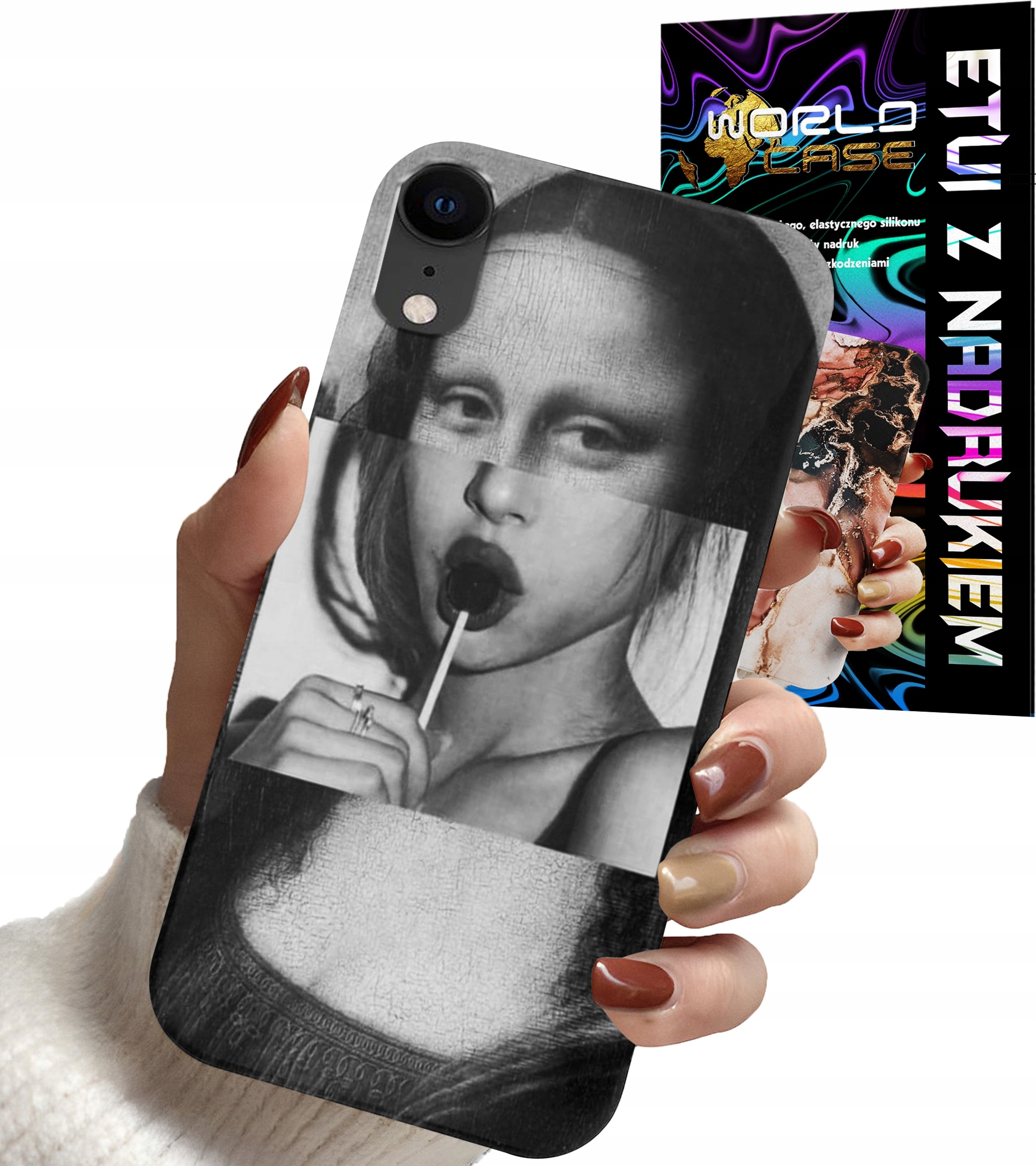 ETUI CASE DO IPHONE XR - MONA LISA WZORY DLA KOBIET PLECKI OBUDOWA