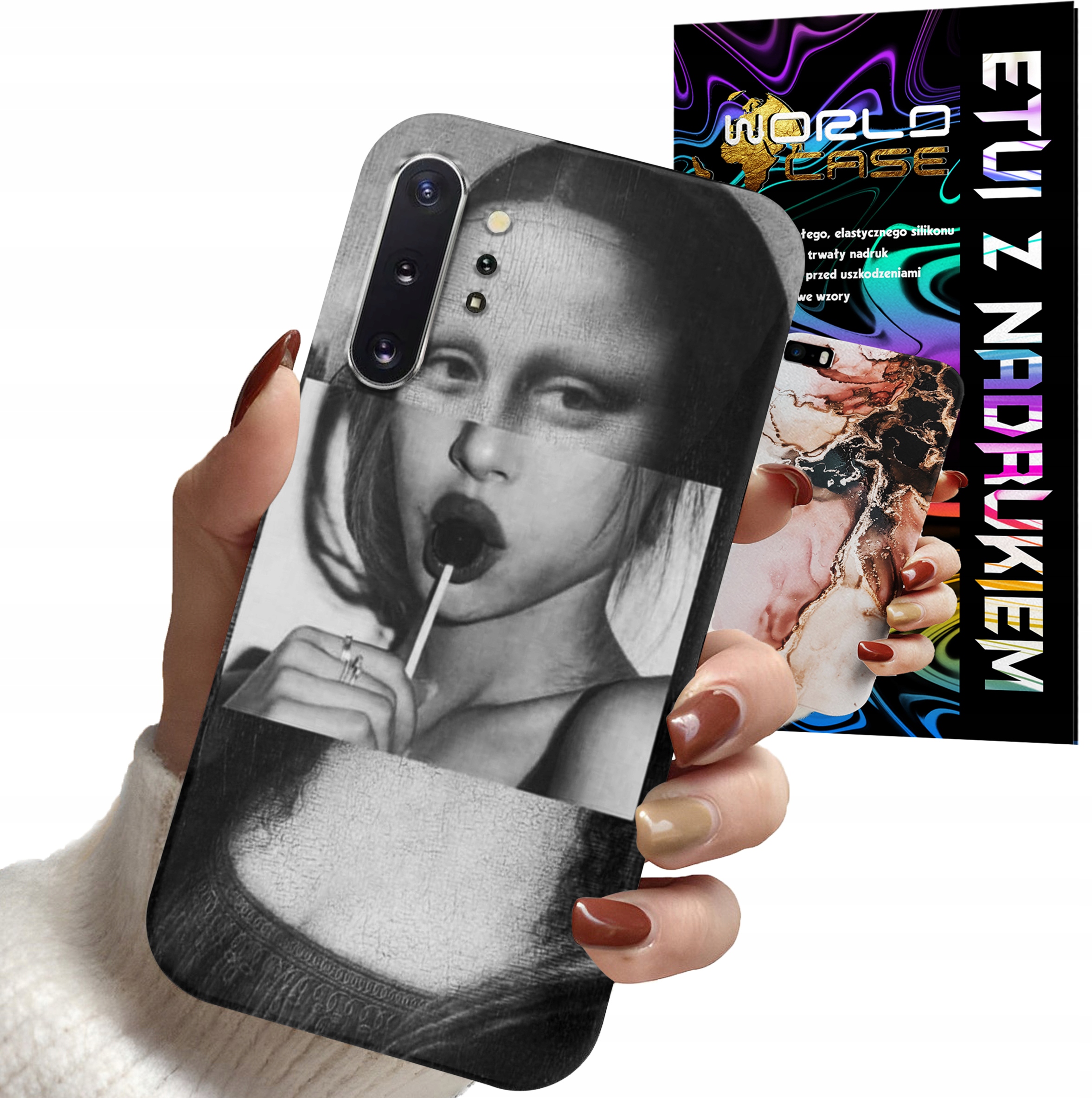 ETUI CASE DO SAMSUNG NOTE 10 PLUS . A81 - MONA LISA WZORY KOBIET PLECKI OBU