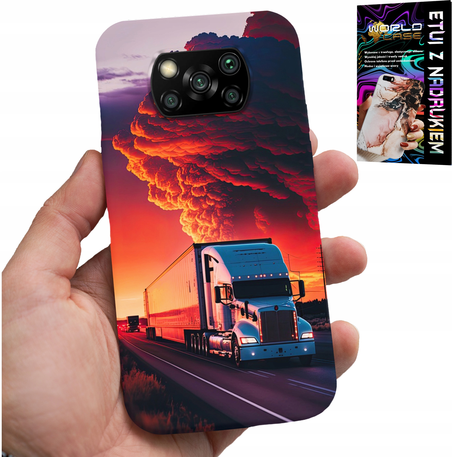 ETUI DO XIAOMI POCO X3 - TIR CIĘŻARÓWKA CASE + SZKŁO HARTOWANE