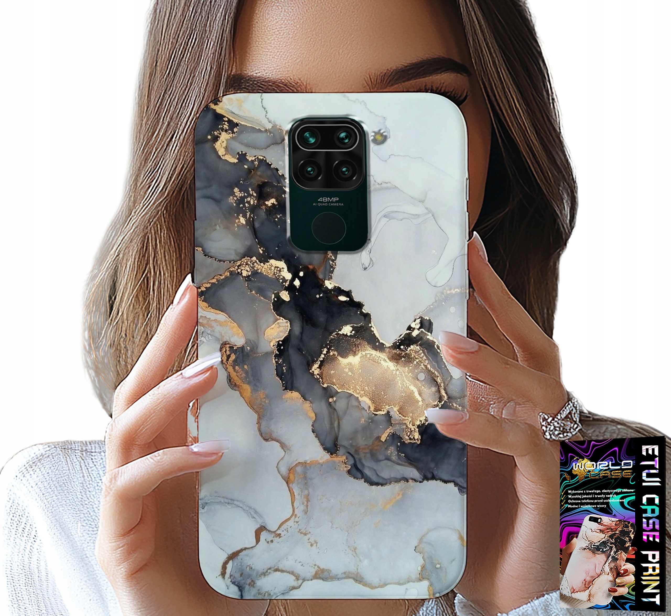 ETUI DO XIAOMI NOTE 9 - ELEGANCKI MARMUREK MODNE KOBIECE WZORY