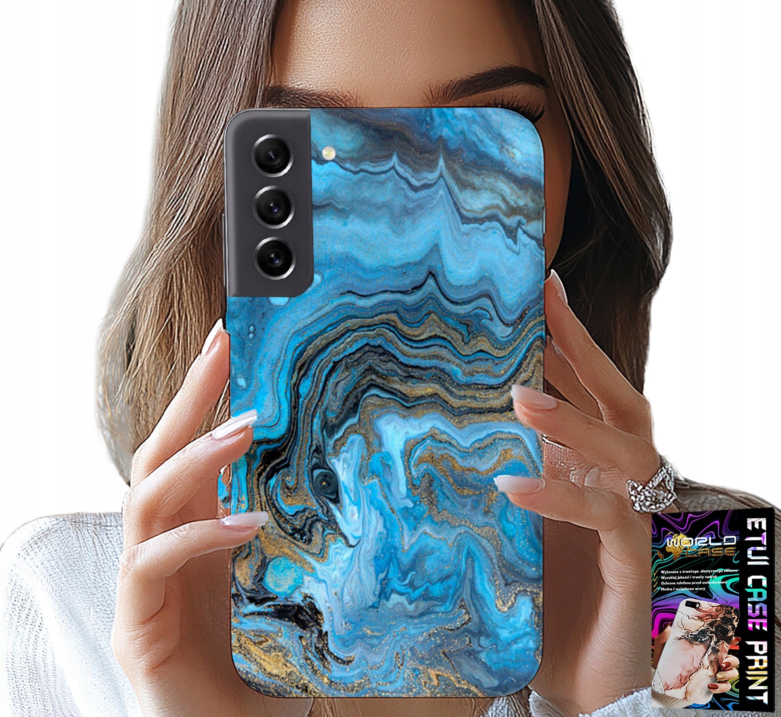 ETUI DO SAMSUNG GALAXY S22 PLUS - MARMURKOWE WZORY OBUDOWA CASE + FOLIA