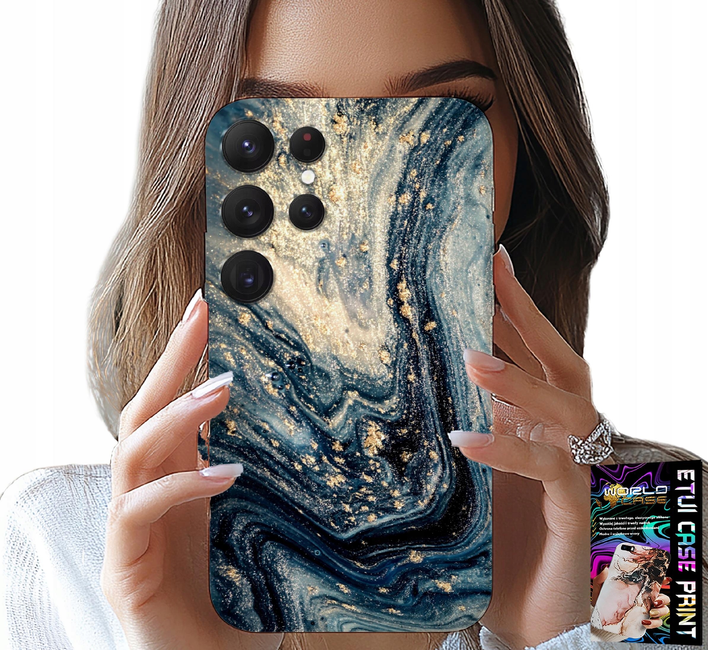 ETUI DO SAMSUNG GALAXY S22 Ultra - KAMIENNE ELEGANCKIE WZORY OBUDOWA CASE