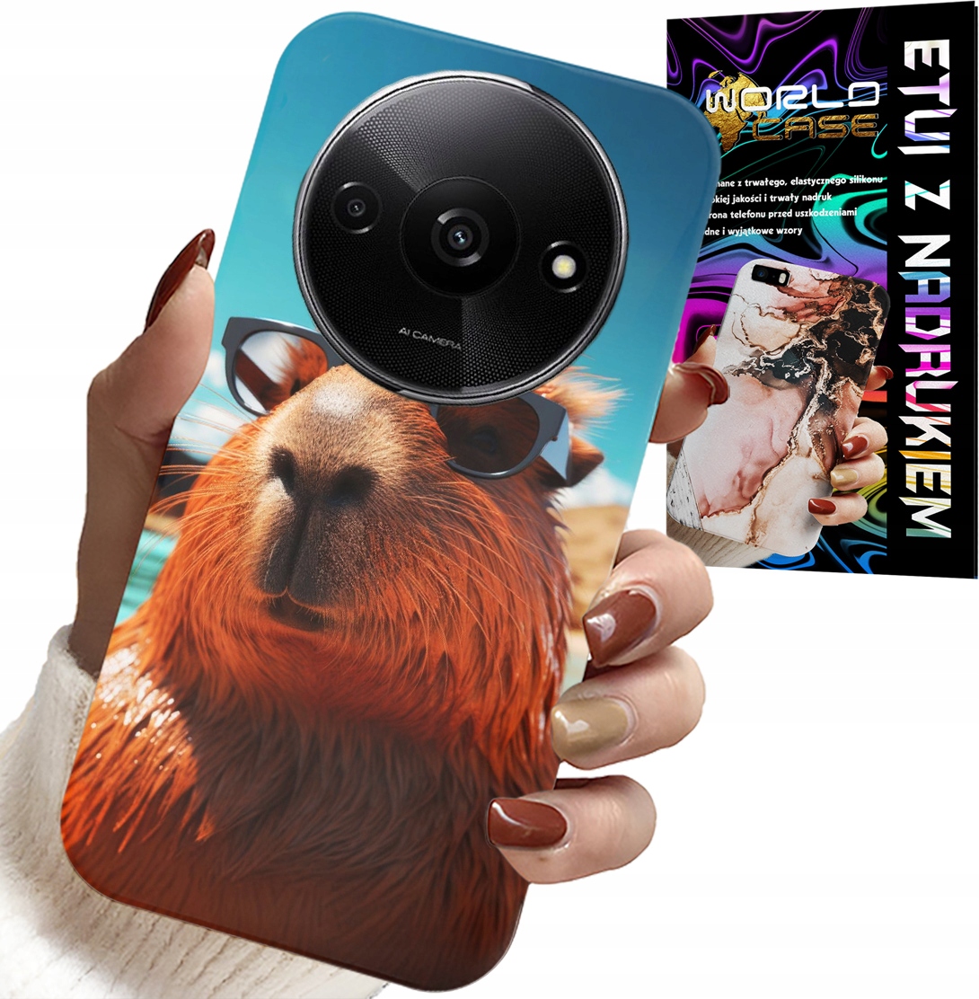 ETUI DO XIAOMI REDMI A3 - SŁODKA KAPIBARA, CAPIBARA CASE + SZKŁO