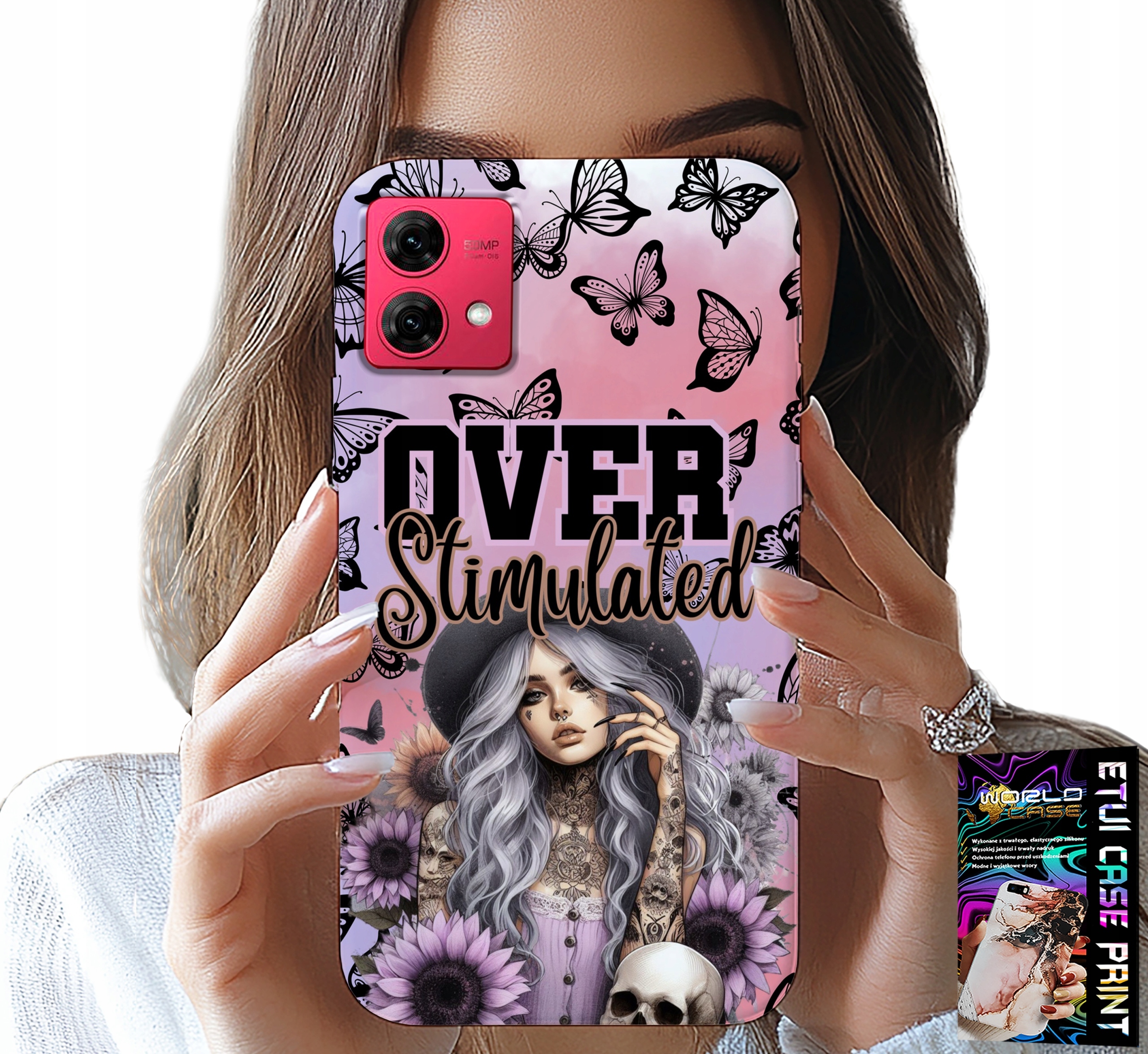 ETUI DO MOTOROLA EDGE 40 NEO - OVER STIMULATED, NASTOLETNIE WZORY, CASE