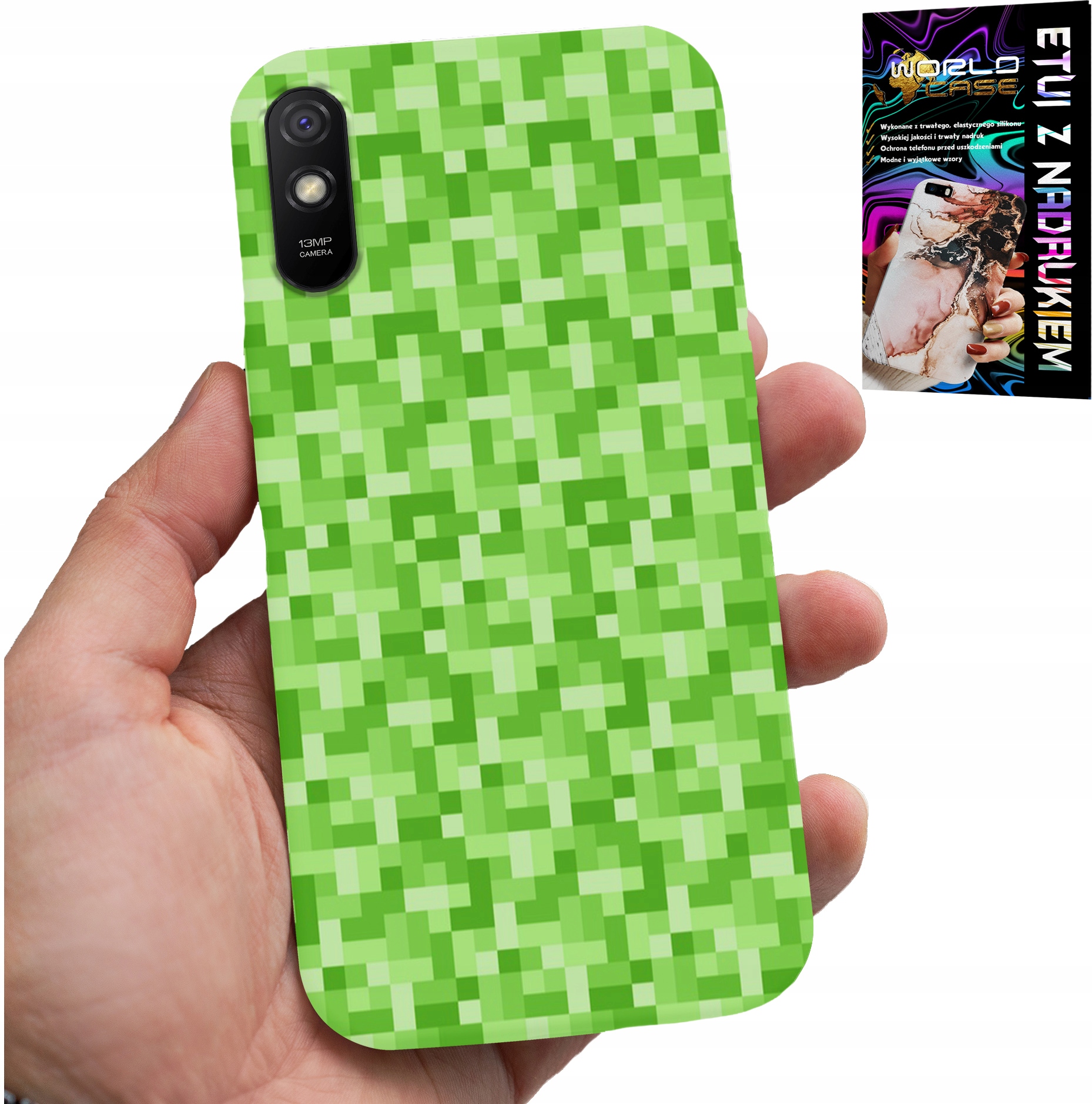 ETUI DO XIAOMI REDMI 9A - WZORY Z GIER Z GRY PIKSEL PIKSELE PLECKI