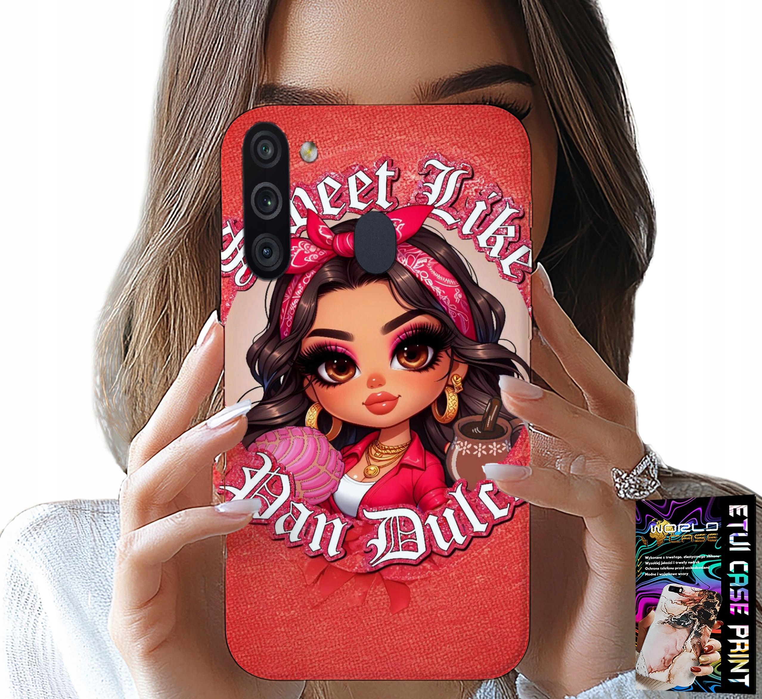 ETUI DO SAMSUNG GALAXY A21 - SWEET LIKE MODNE LALECZKI DLA DZIEWCZYN