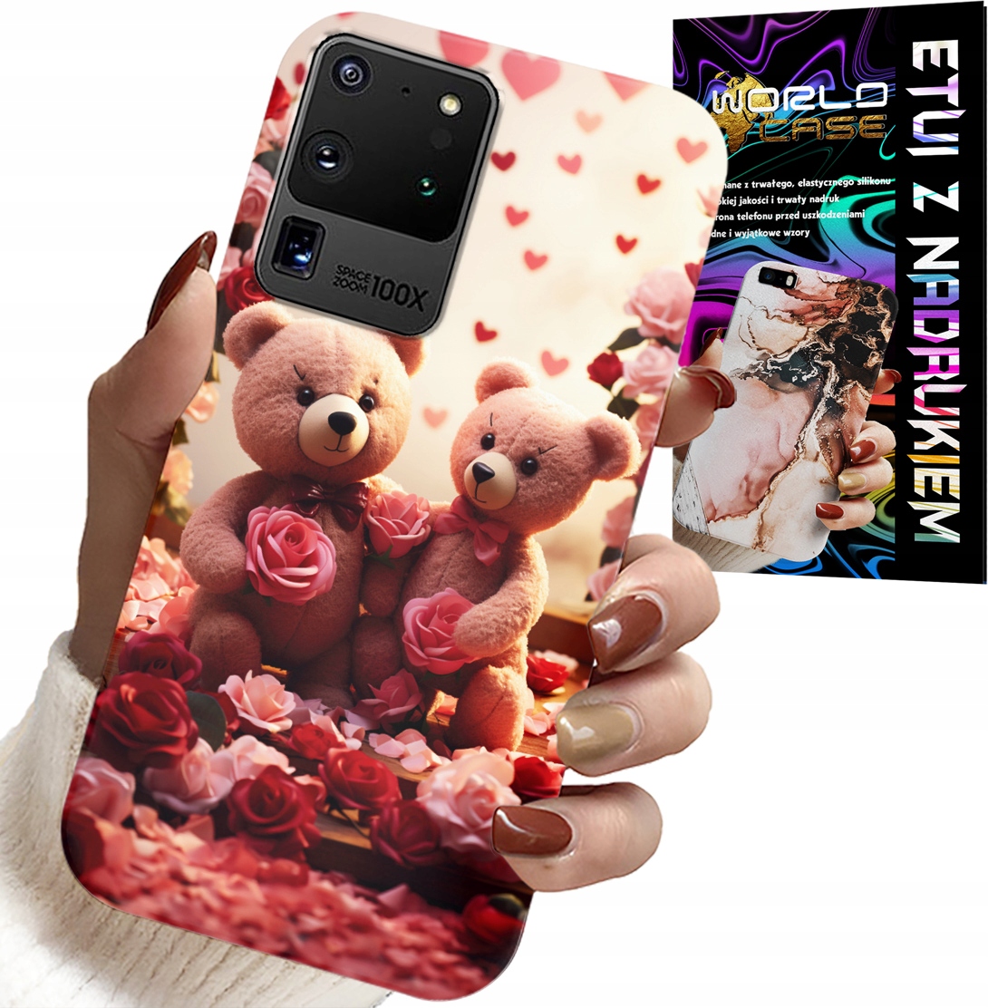 ETUI DO SAMSUNG GALAXY S20 Ultra - MISIE, LOVE YOU, SERCA WIELE WZORÓW CASE
