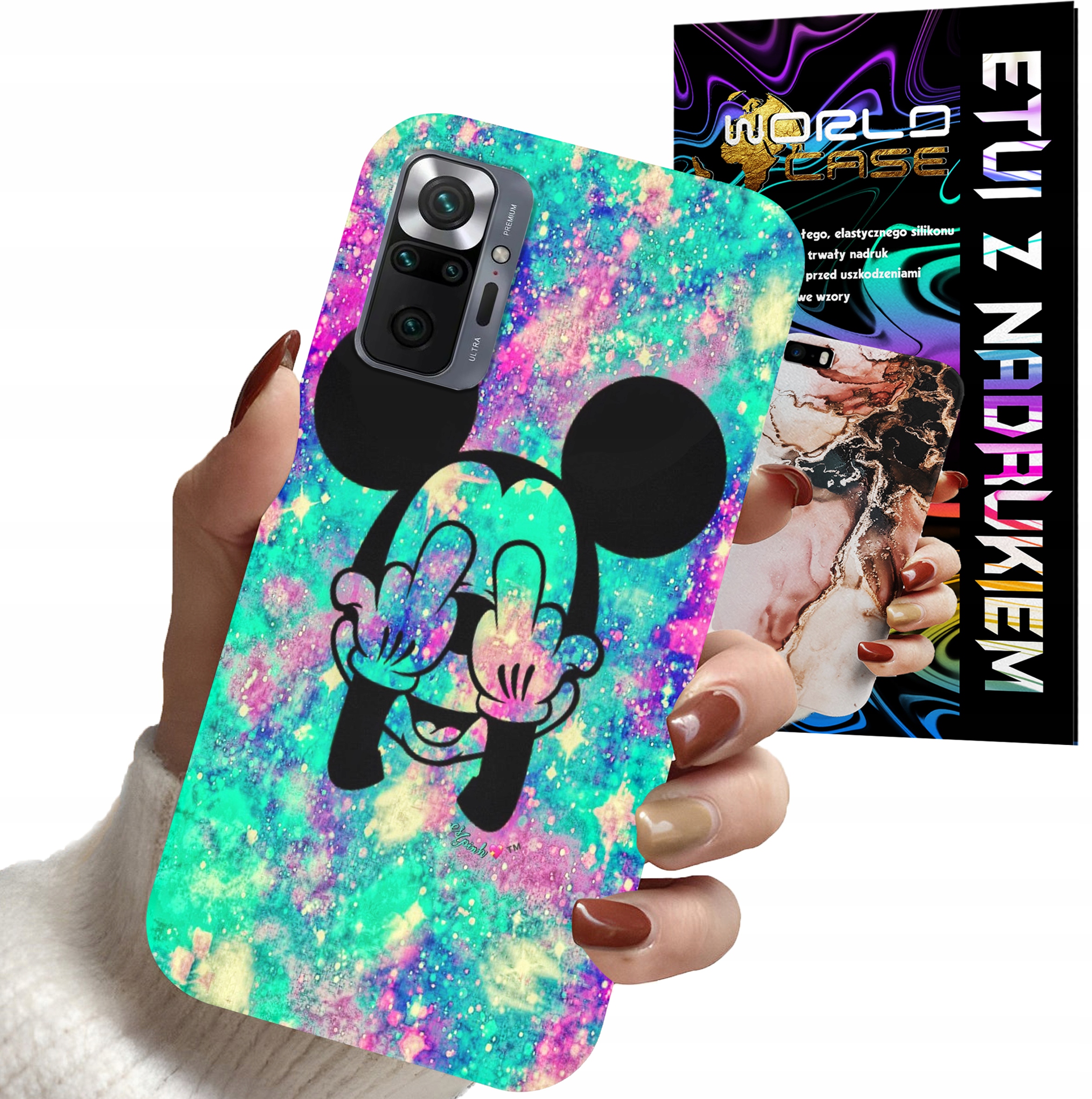 ETUI CASE DO XIAOMI NOTE 10 PRO - MYSZKA MINNIE DAMSKIE WZORY PLECKI