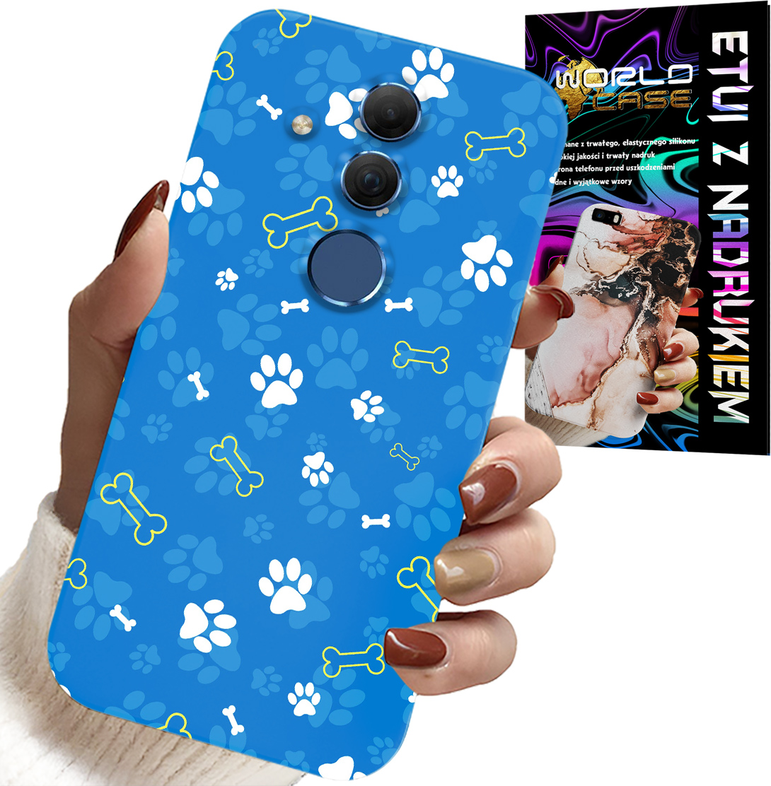 ETUI DO HUAWEI MATE 20 LITE - ŁAPKI KOŚCI PIES PATROL WZORY DLA DZIECI