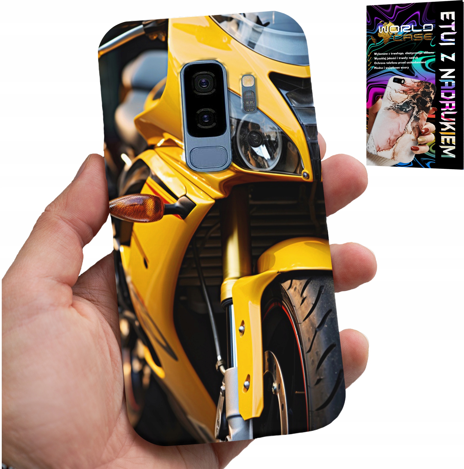 ETUI DO SAMSUNG GALAXY S9 PLUS - MOTOR MOTOCYKL FAN OBUDOWA CASE PLECKI