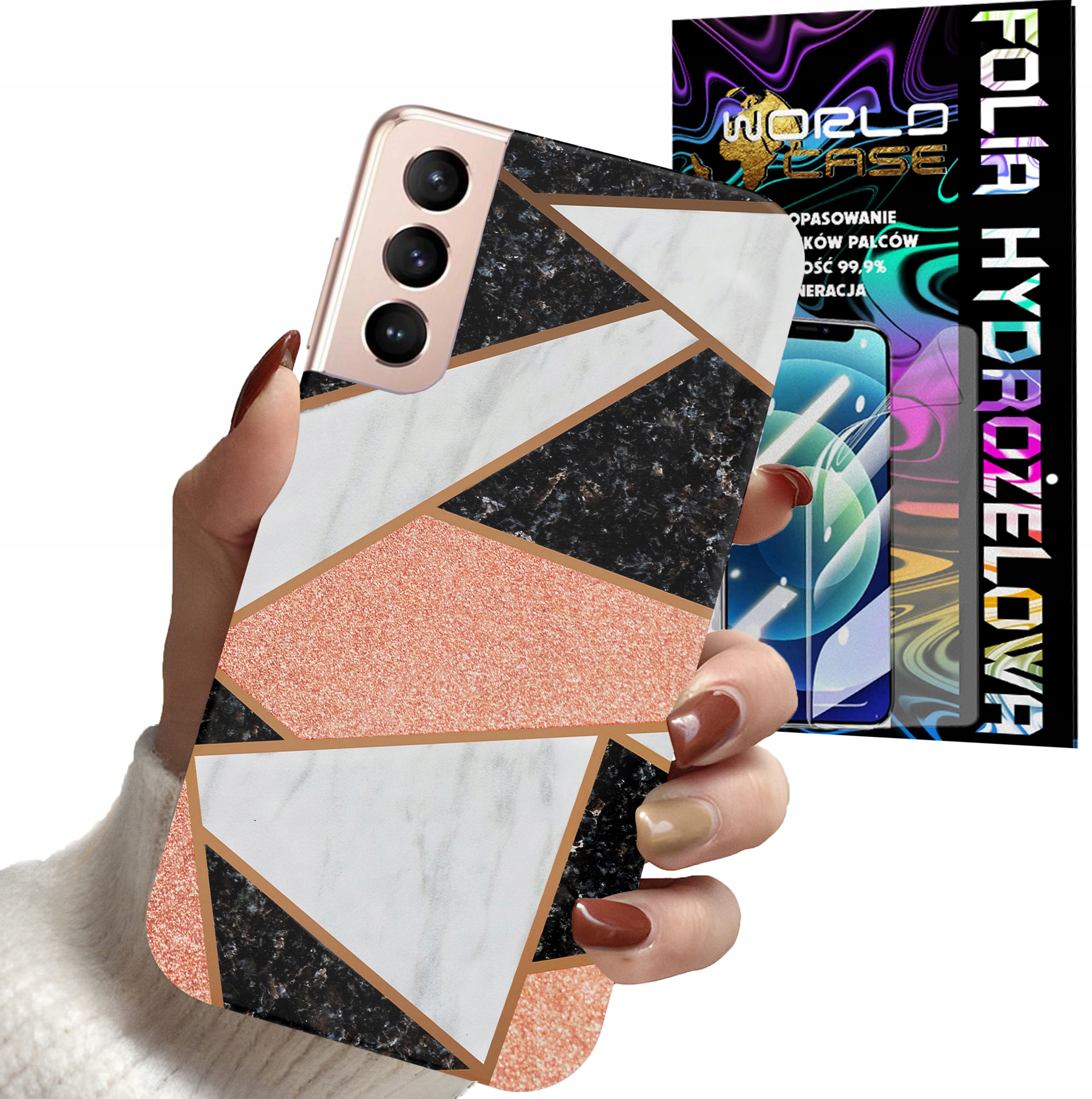 ETUI DO SAMSUNG S22+ PLUS - ELEGANCKIE MODNE WZORY DLA KOBIET + FOLIA