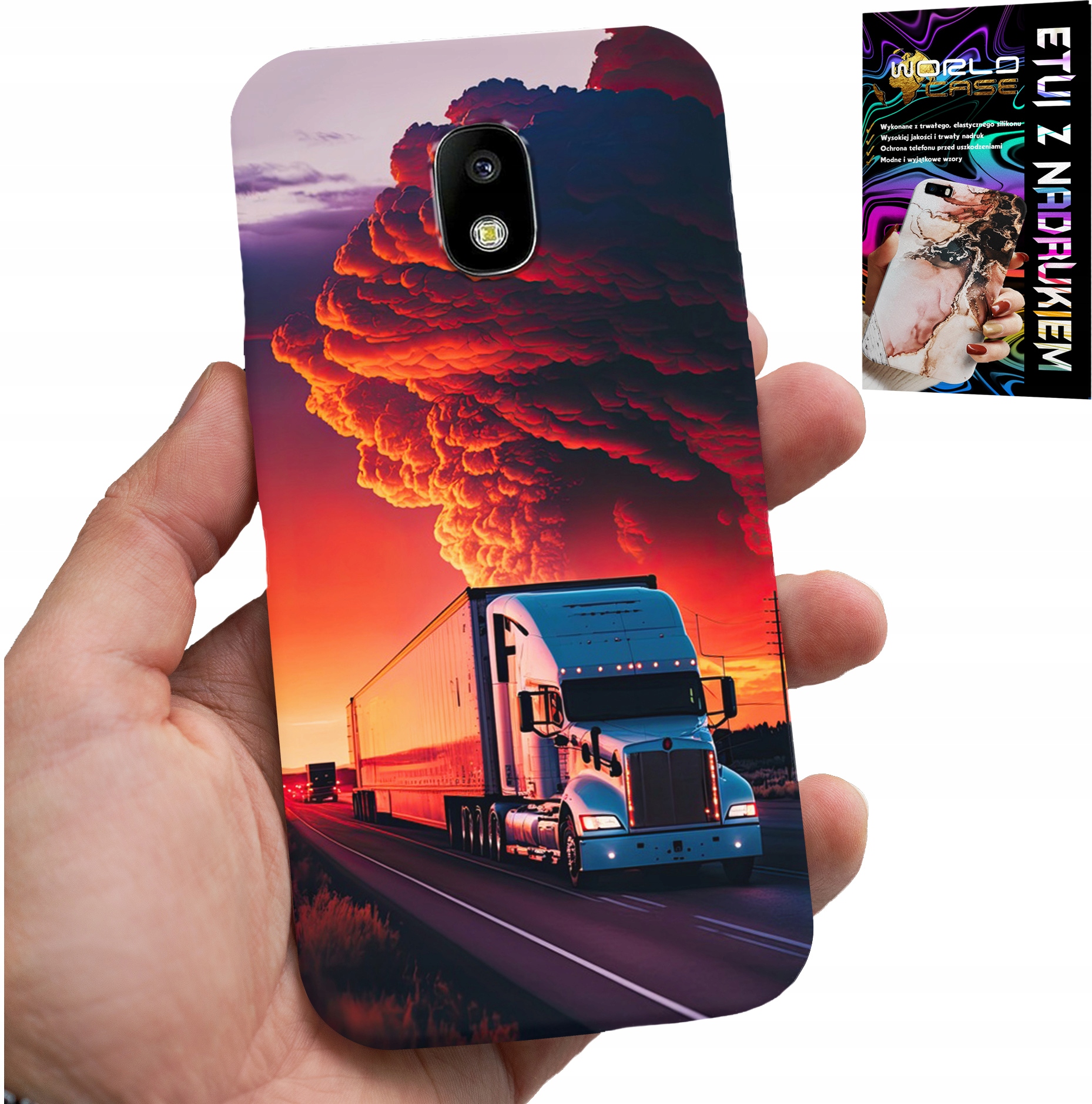 ETUI DO SAMSUNG GALAXY J5 2017 - TIR CIĘŻARÓWKA CASE + SZKŁO HARTOWANE