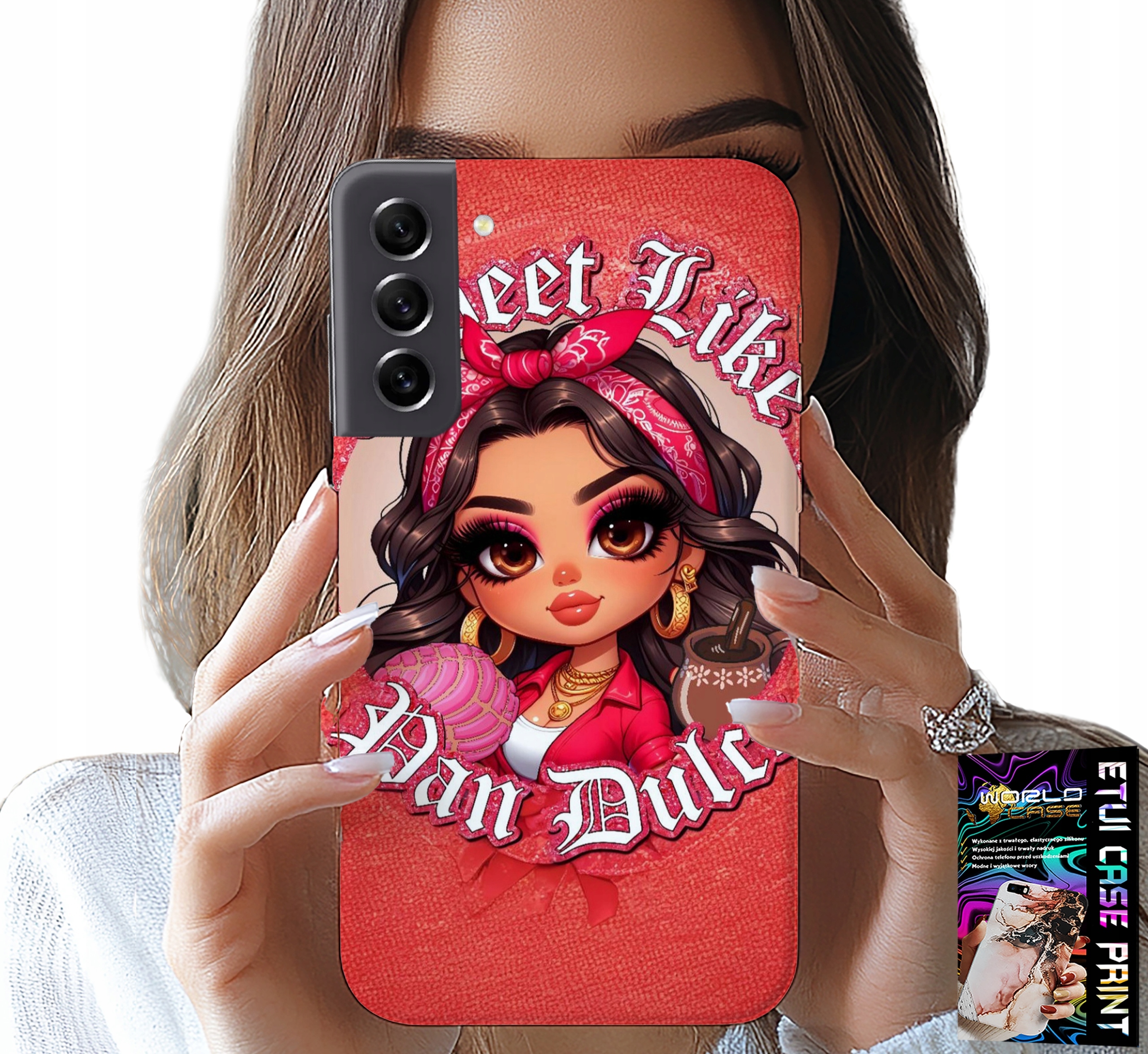 ETUI DO SAMSUNG GALAXY S21 FE - SWEET LIKE MODNE LALECZKI DLA DZIEWCZYN