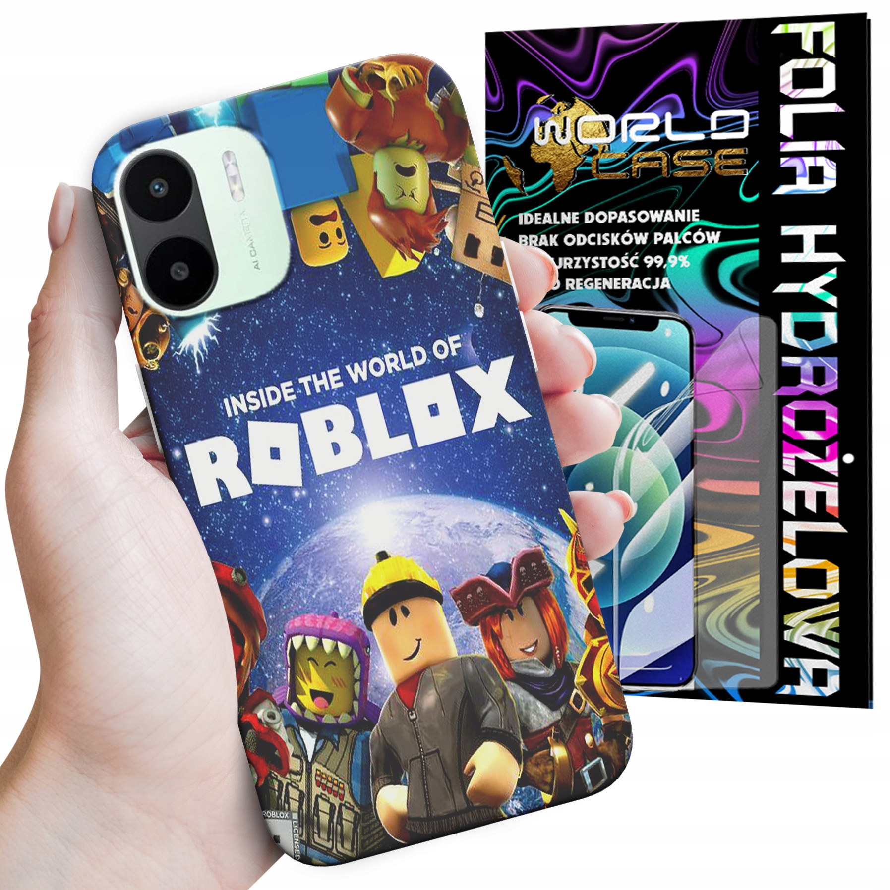 ETUI DO XIAOMI REDMI A2 - ROBLOX DZIECIECE WZORY SUPER MARIO + FOLIA