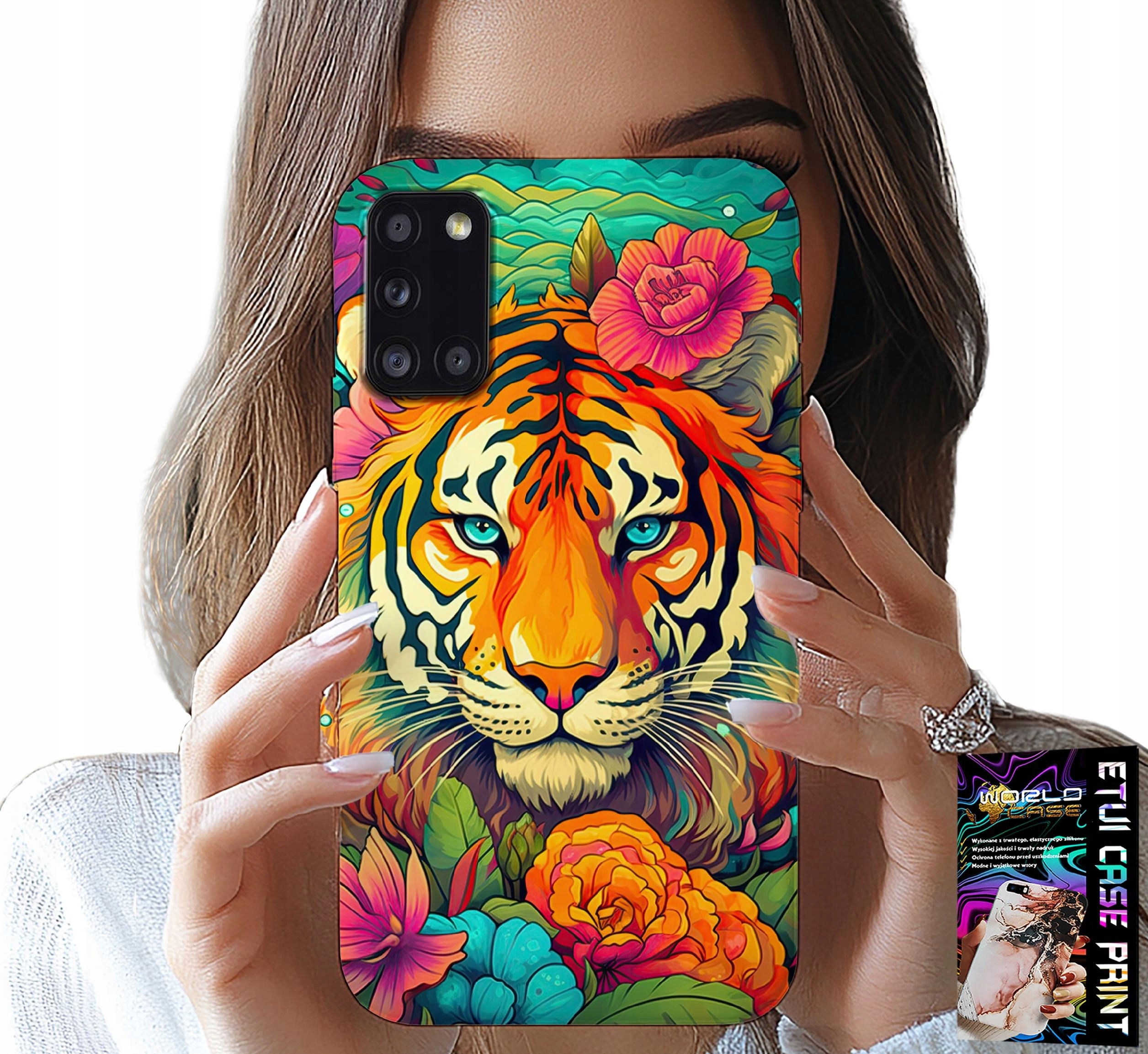 ETUI DO SAMSUNG GALAXY A31 - ZWIERZĘCE WZORY TYGRYS TYGRYSEK CASE