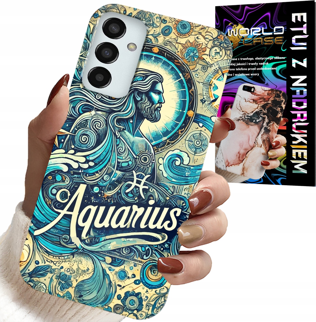 ETUI DO SAMSUNG GALAXY M23 - ZNAK ZODIAKU, WODNIK, ASTRONOMIA PLECKI