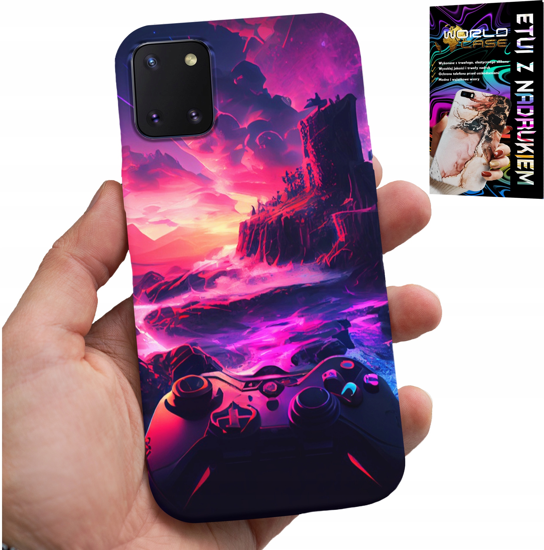 ETUI DO SAMSUNG GALAXY A81 - CASE DLA GRACZA, WZORY Z GIER, PREZENT