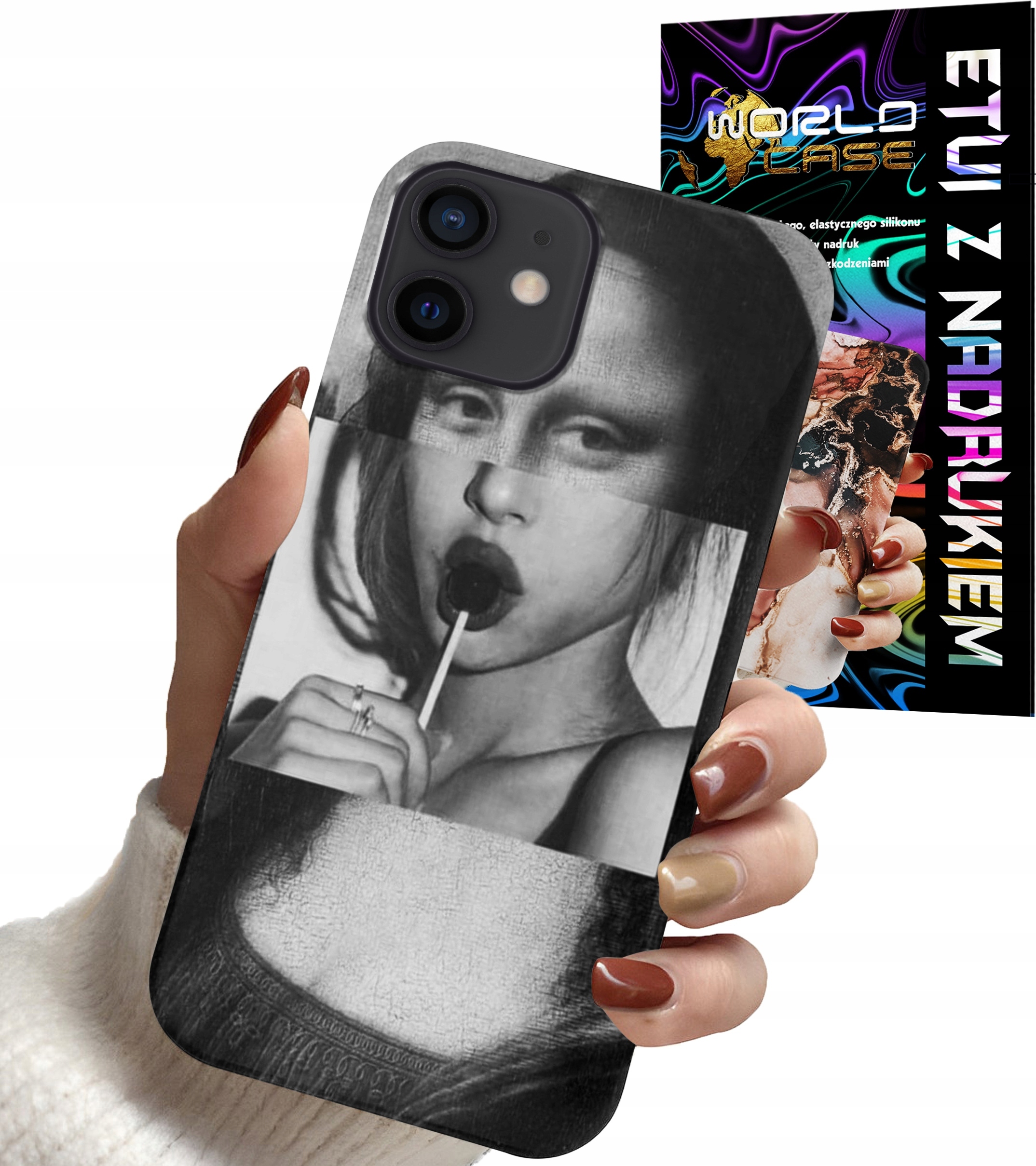 ETUI CASE DO IPHONE 12 MINI - MONA LISA WZORY DLA KOBIET PLECKI OBUDOWA