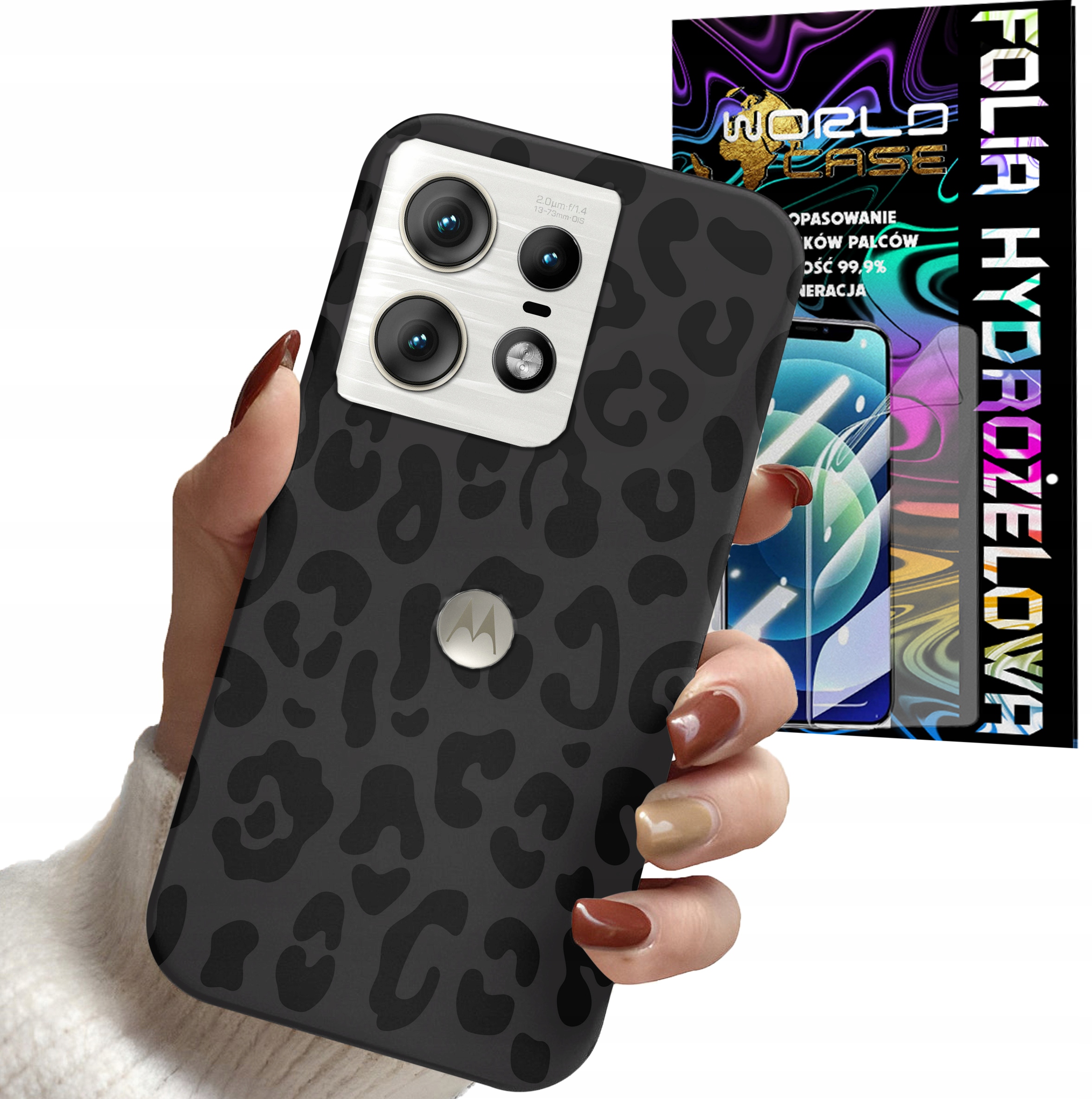 ETUI DO MOTOROLA EDGE 50 PRO - PANTERKA WZORKI MODNE WZORY OBUDOWA + FOLIA