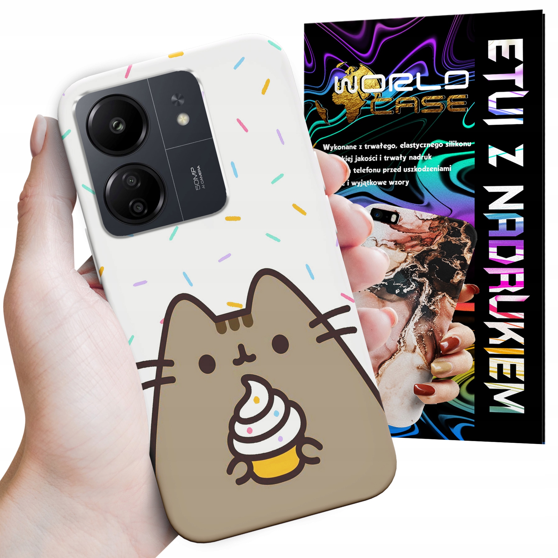 ETUI CASE DO XIAOMI REDMI 13C - SŁODKI KOTEK KOT OBUDOWA PLECKI