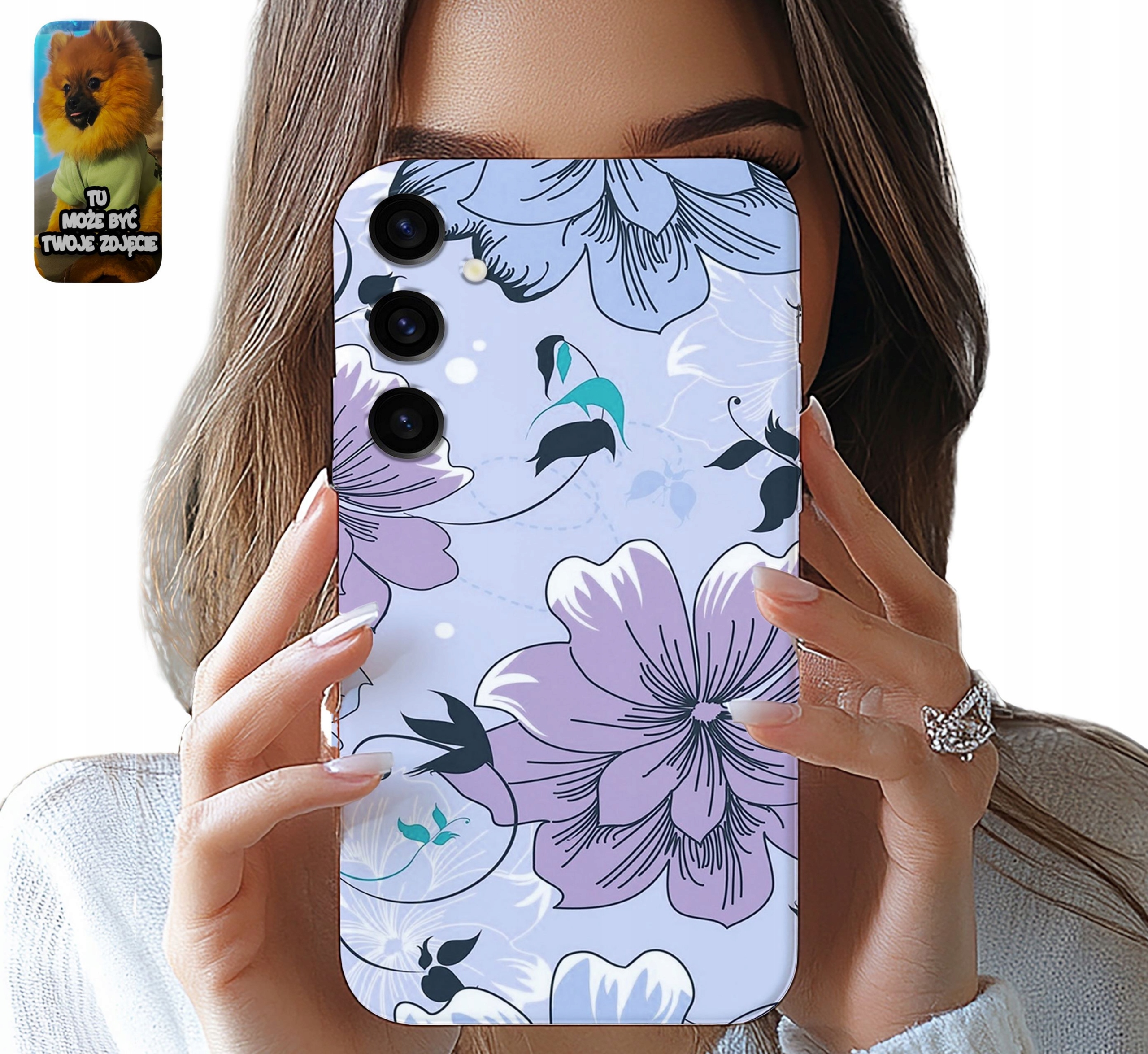 ETUI CASE SAMSUNG GALAXY S24 KWIECISTE WZORY DAMSKIE ELEGANCKIE