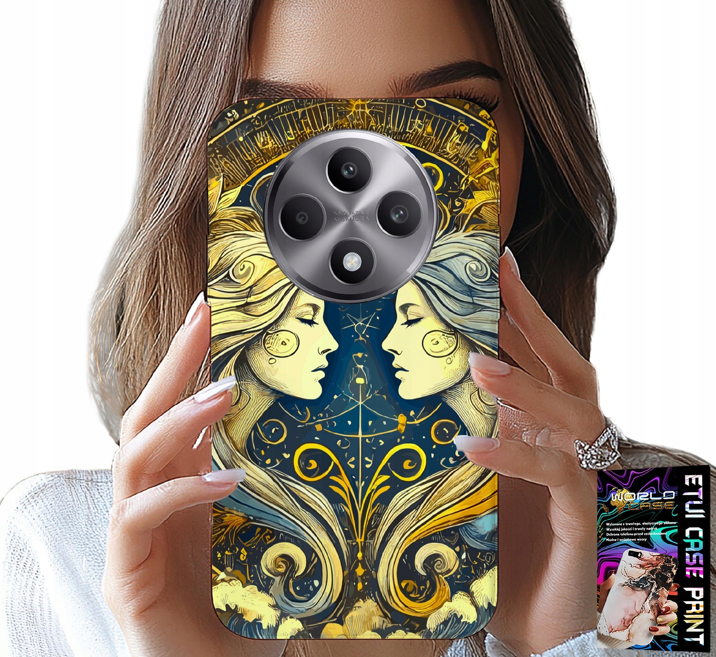 ETUI DO OPPO RENO12 F / 12FS 5G - ZNAK ZODIAKU, BLIŹNIĘTA ASTRONOMIA CASE