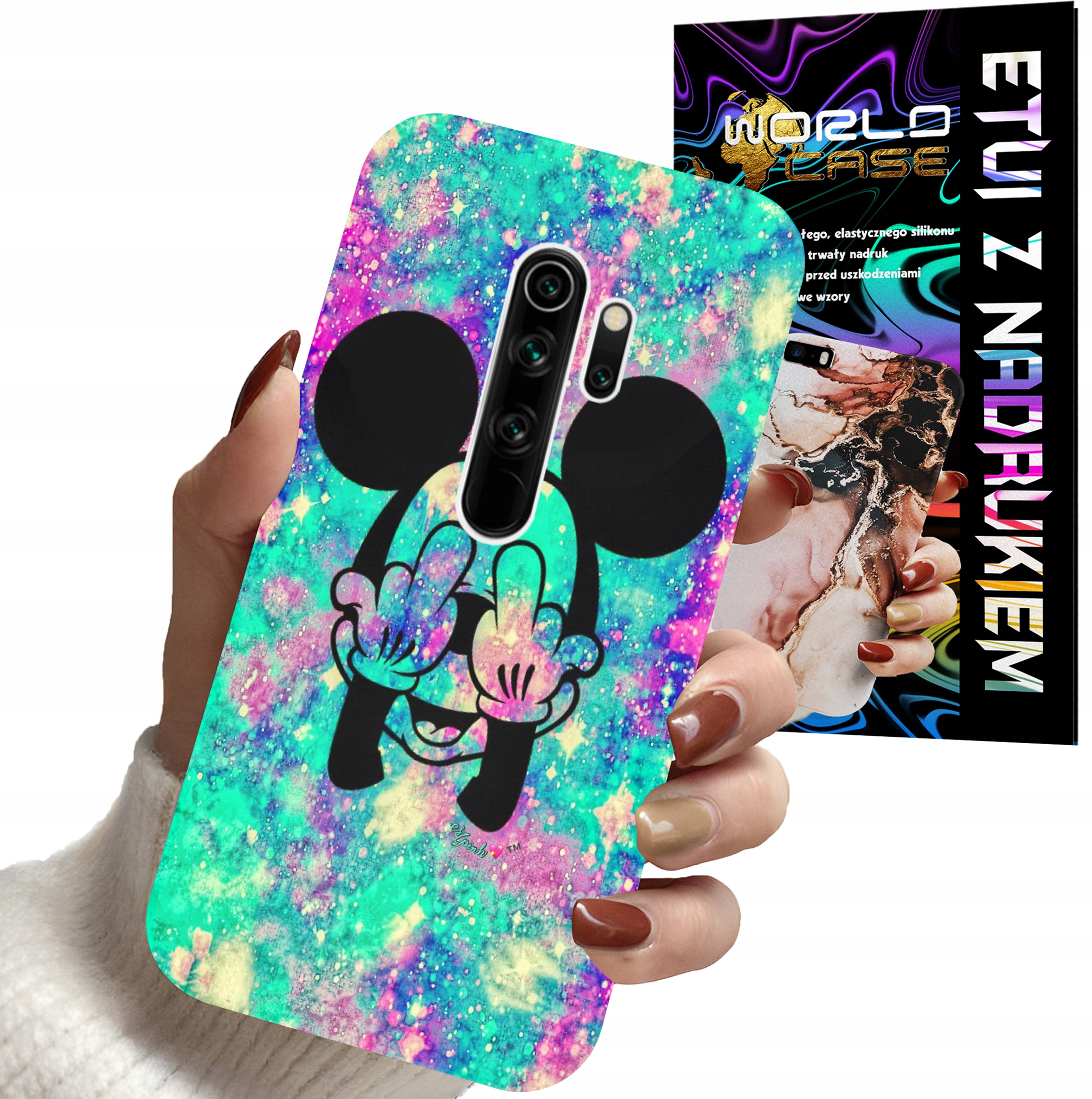 ETUI CASE DO XIAOMI NOTE 8 PRO - MYSZKA MINNIE DAMSKIE WZORY PLECKI