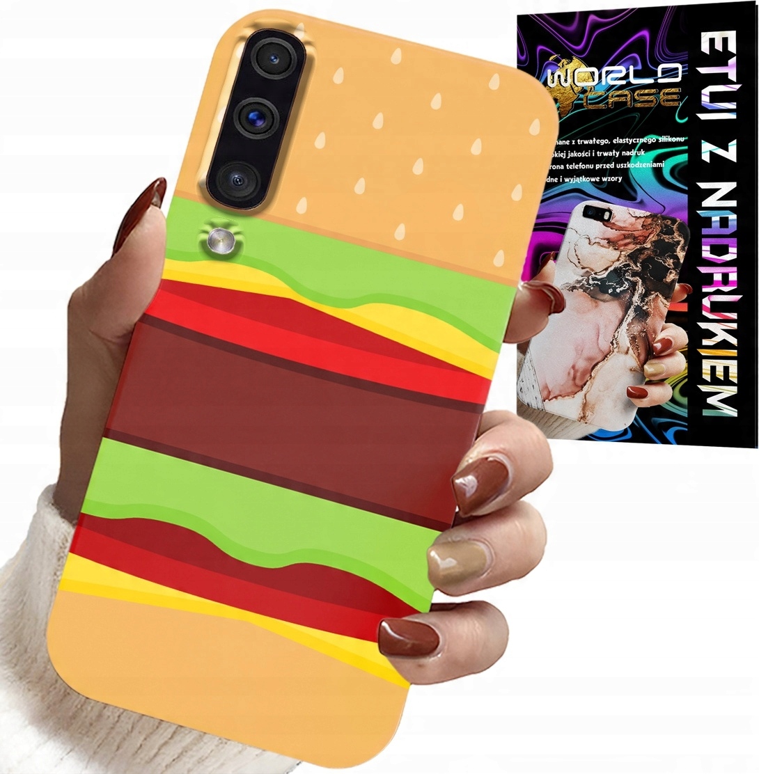 ETUI DO SAMSUNG GALAXY A70 - CASE BURGER CHEESEBURGER OBUDOWA PREZENT