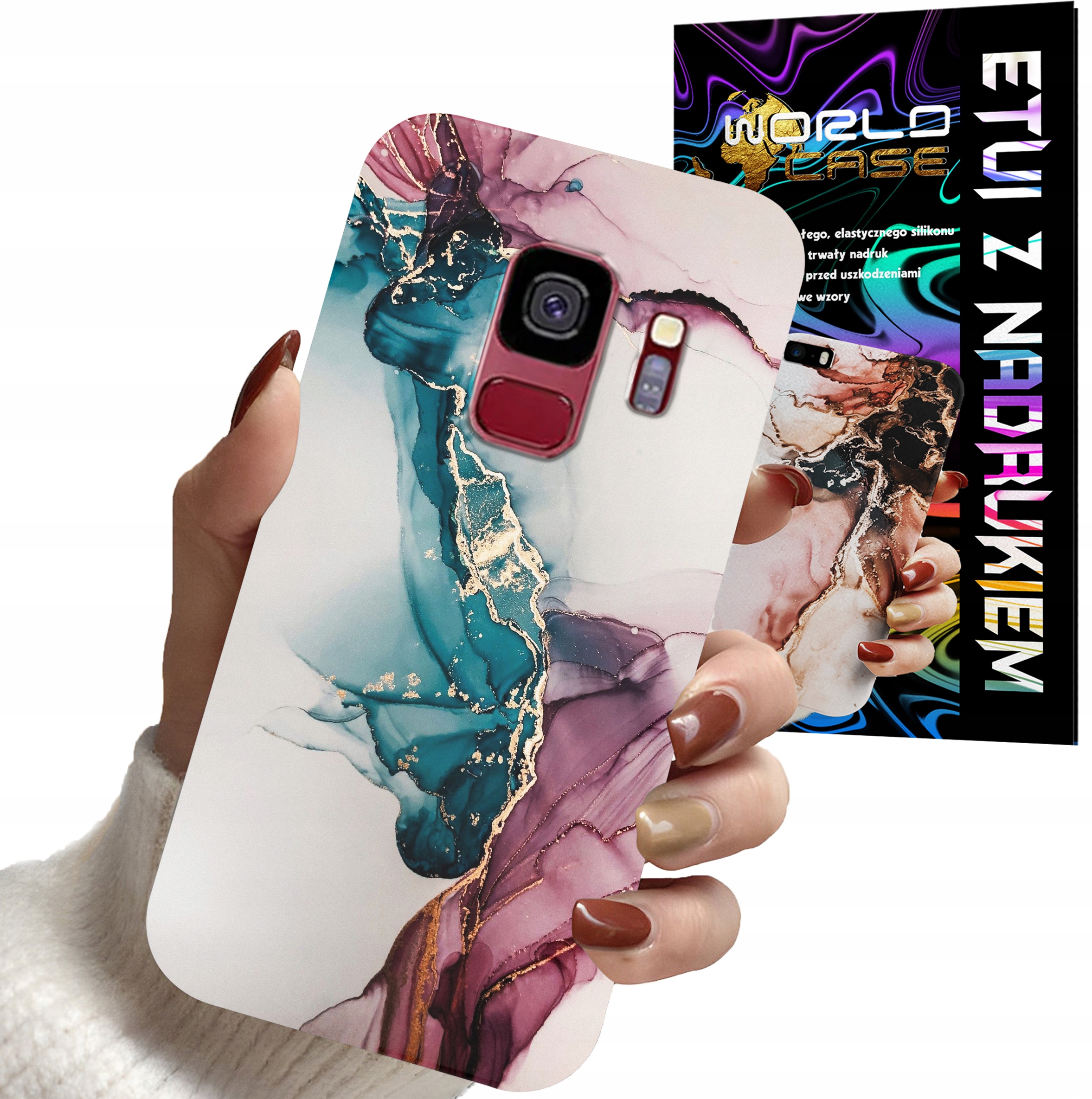 ETUI CASE DO SAMSUNG S9 - MARMUR WZORY DLA KOBIET PLECKI OBUDOWA