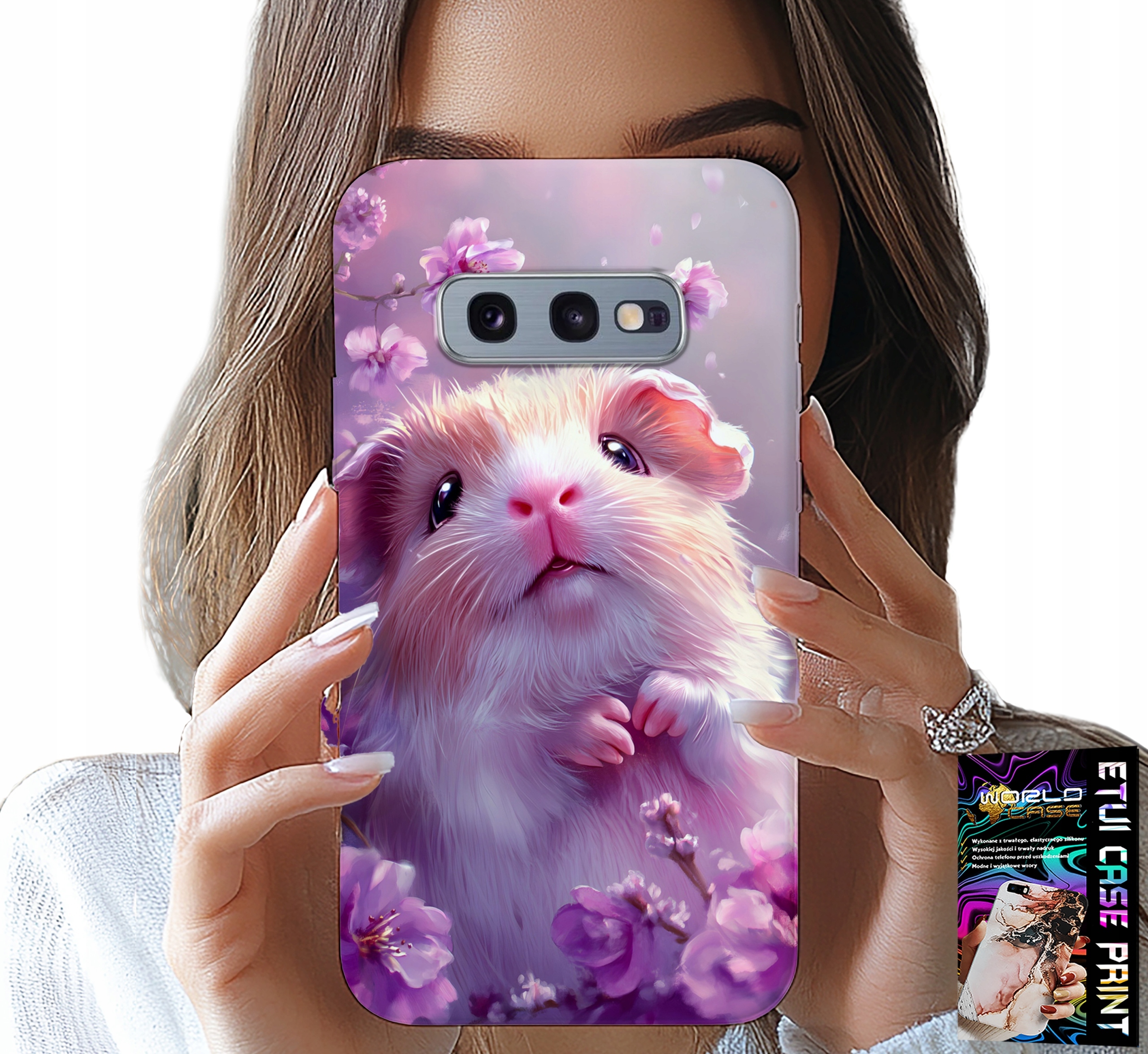 ETUI DO SAMSUNG GALAXY S10E - SŁODKI CHOMIK, GRYZONIE WZORY DLA DZIECI