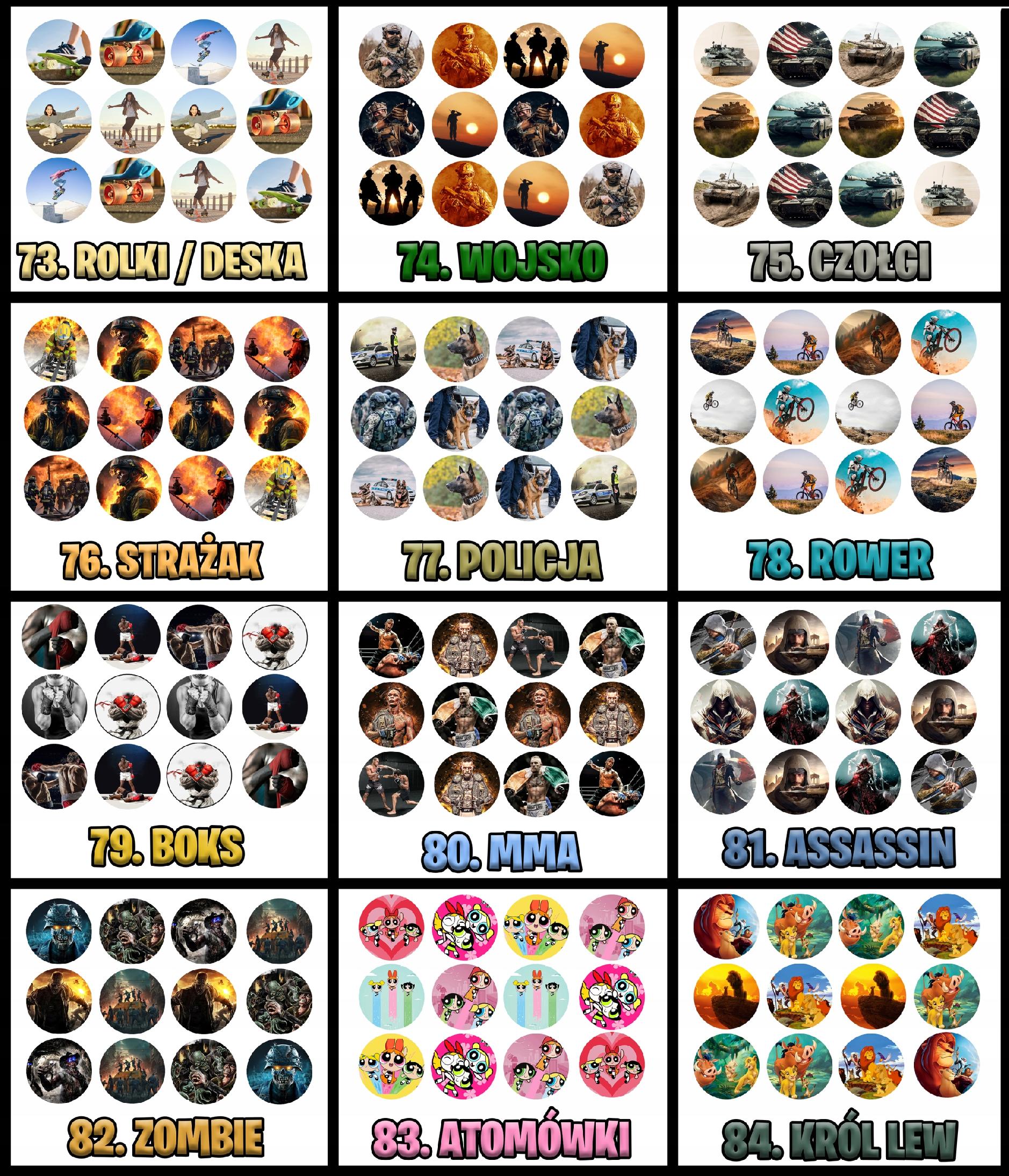 OPŁATEK na BABECZKI MUFFINKI zestaw na urodziny 12szt. - KURO.MI HEL.LO