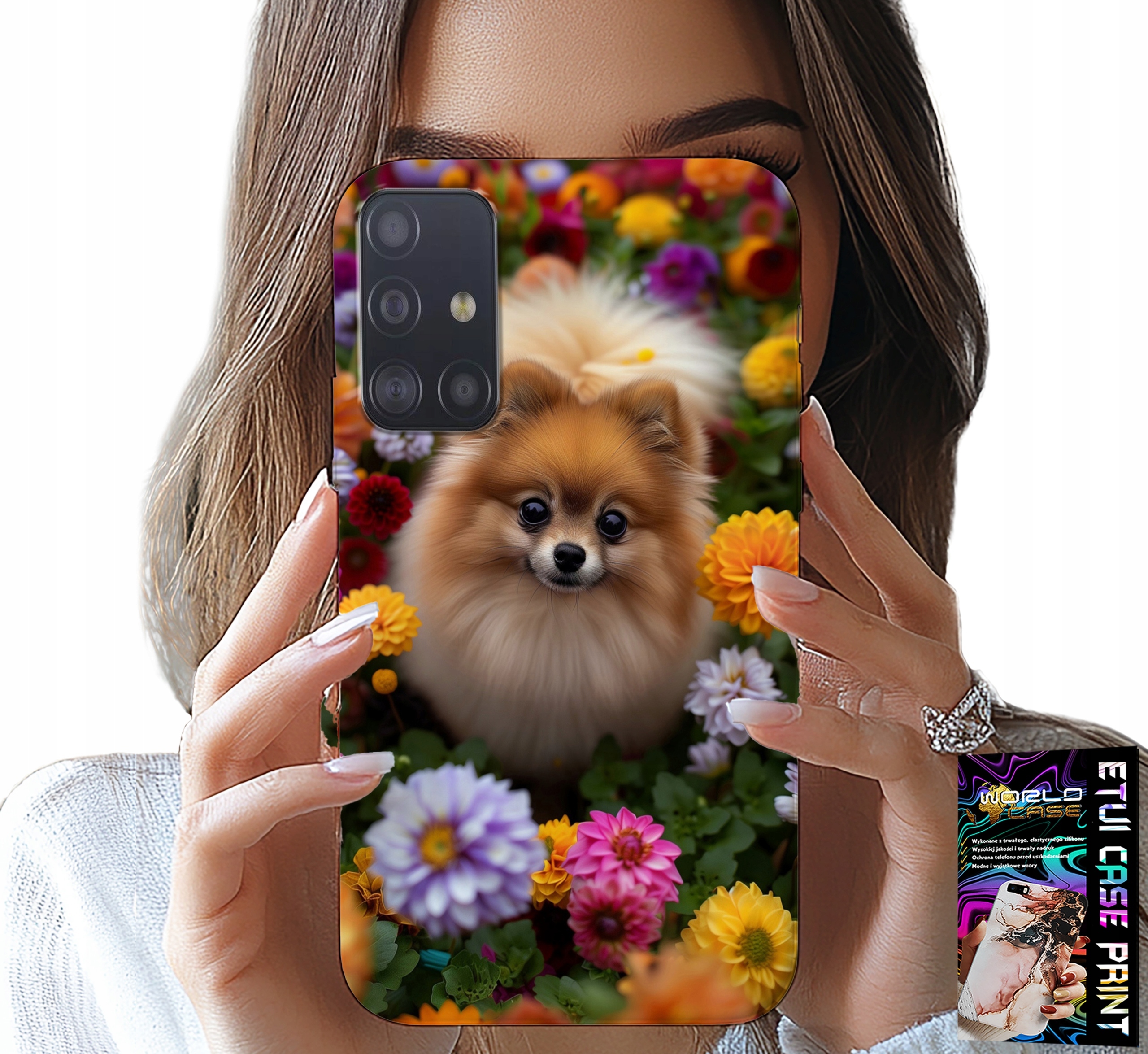 ETUI DO SAMSUNG GALAXY A71 - SŁODKI PIESEK, POMERANIAN CASE + SZKŁO
