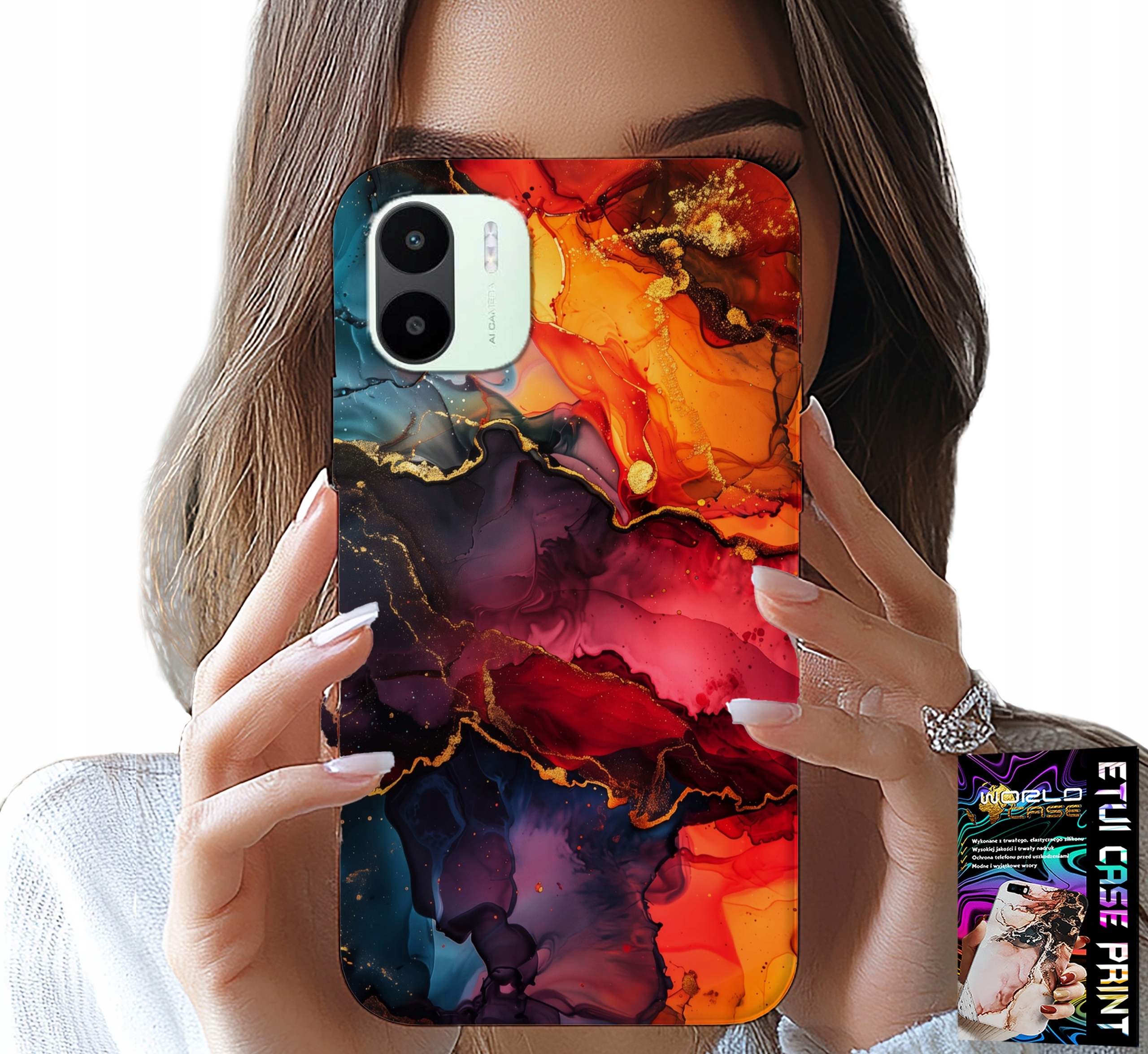 ETUI DO XIAOMI REDMI A2 - KAMIENNE WZORY, OBUDOWA CASE + FOLIA