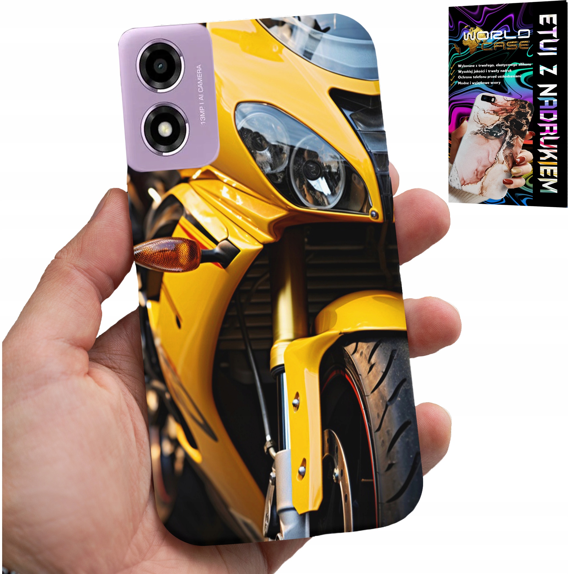 ETUI DO MOTOROLA MOTO E14 - MOTOR MOTOCYKL FAN OBUDOWA CASE PLECKI