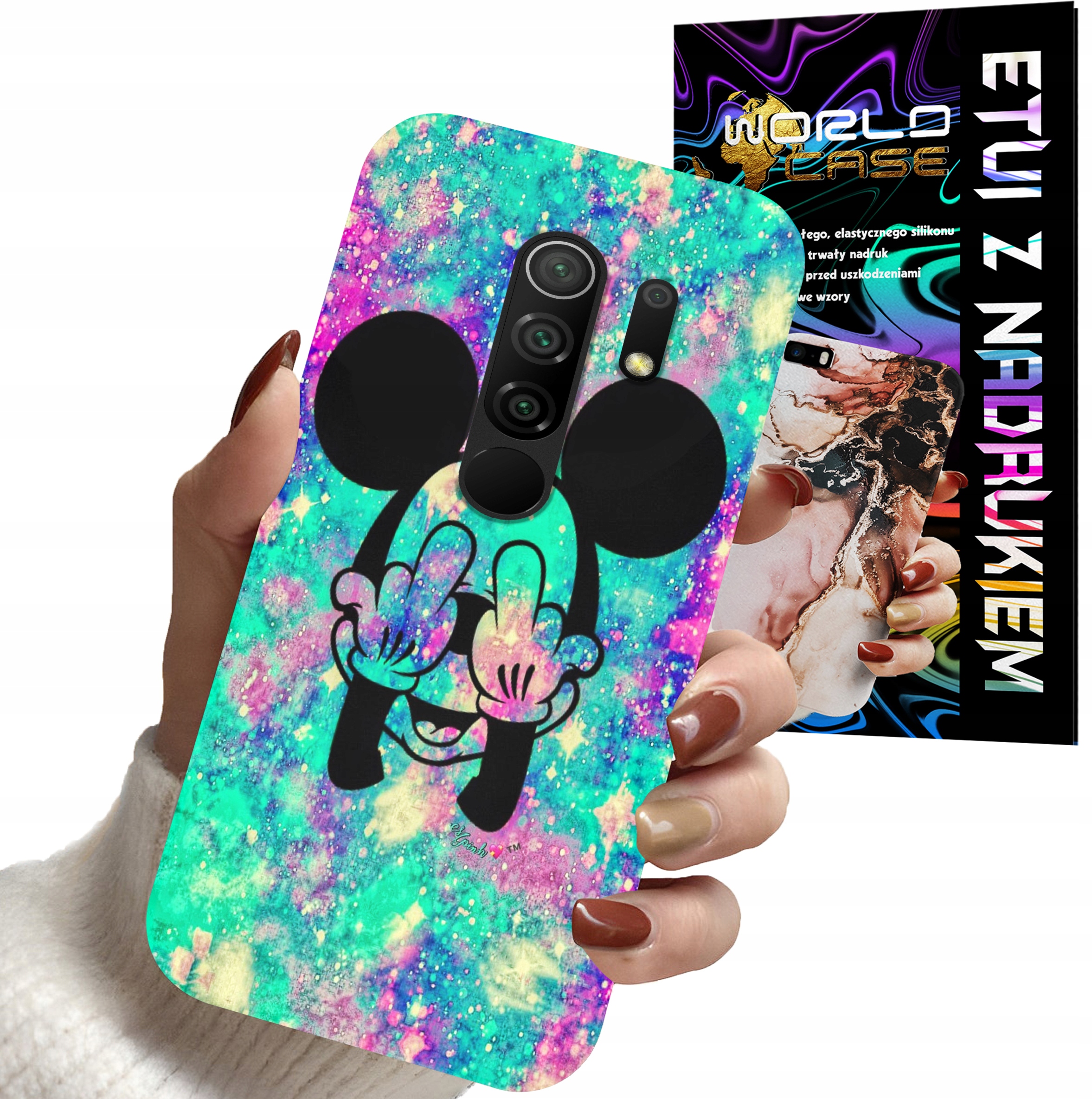 ETUI CASE DO XIAOMI REDMI 9 - MYSZKA MINNIE DAMSKIE WZORY PLECKI