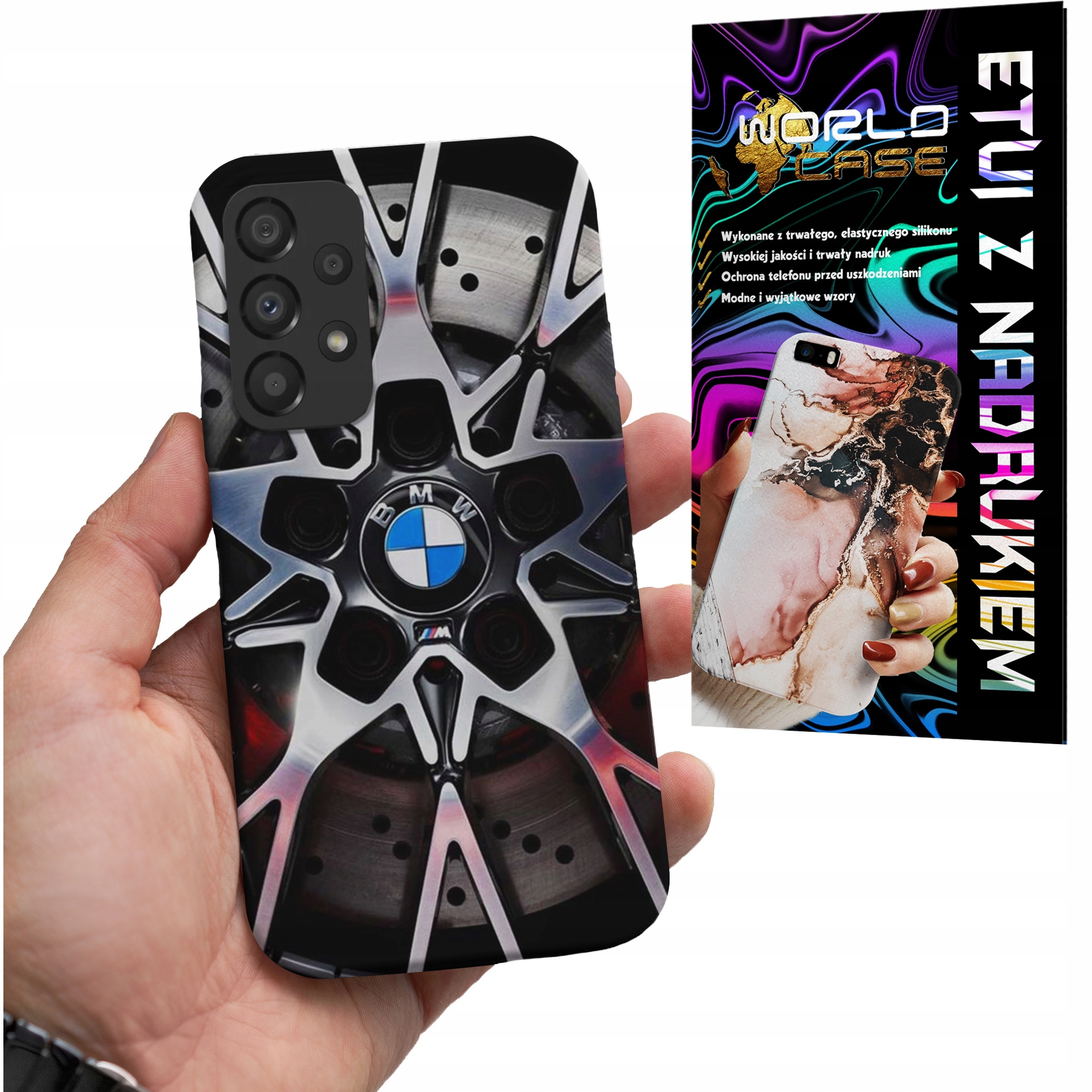 ETUI CASE DO SAMSUNG A33 5G - BMW FELGA AUTO FAN WZORY MERCEDES ITP