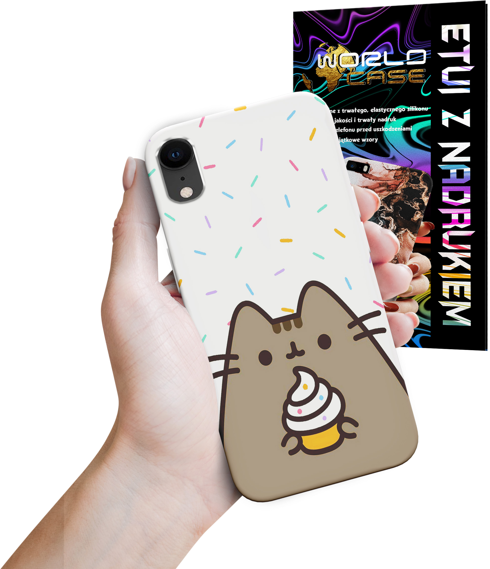 ETUI CASE DO IPHONE XR - SŁODKI KOTEK KOT OBUDOWA PLECKI