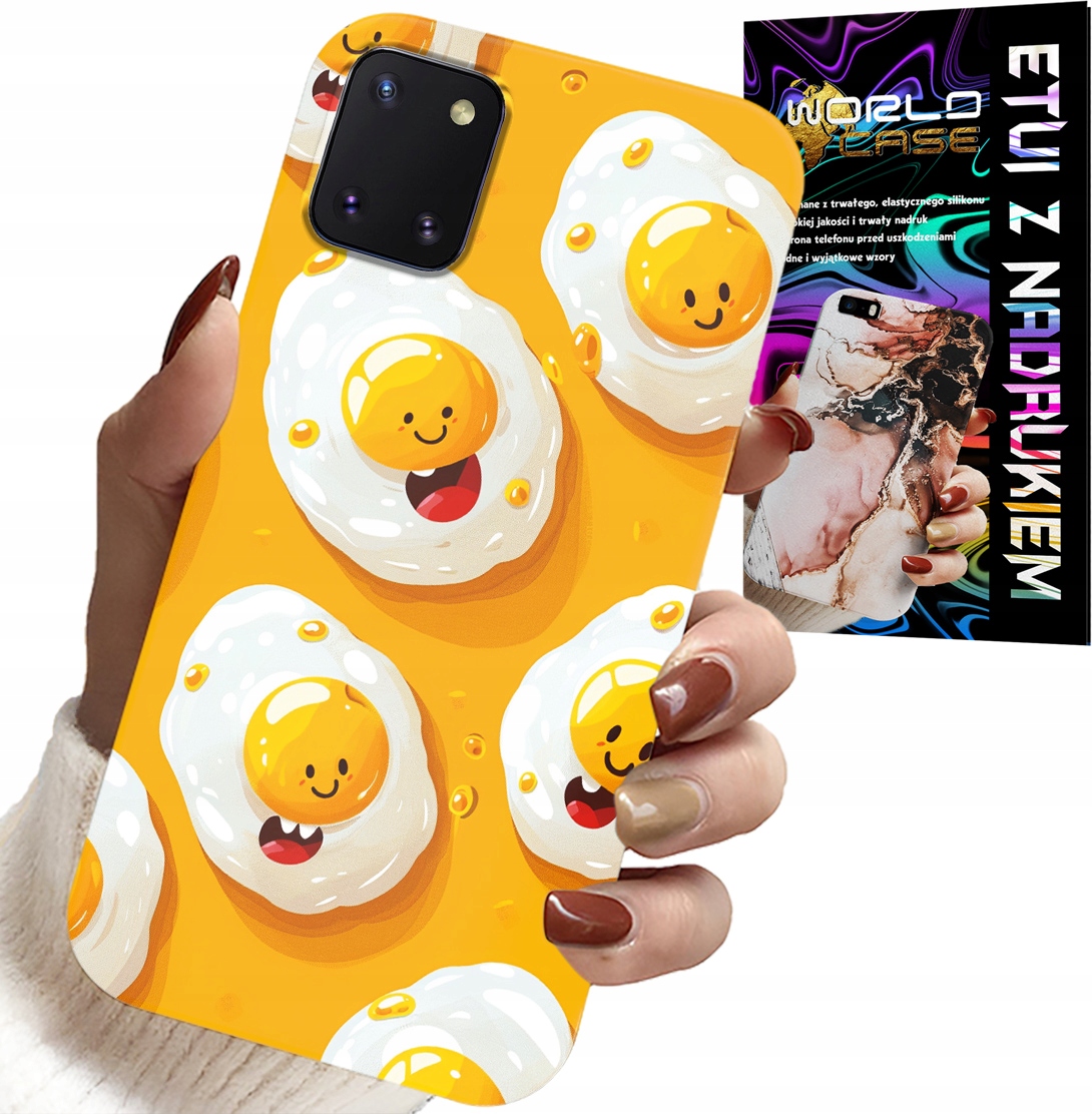 ETUI DO SAMSUNG GALAXY A81 - SŁODKIE UŚMIECHNIĘTE JAJKA CASE + FOLIA