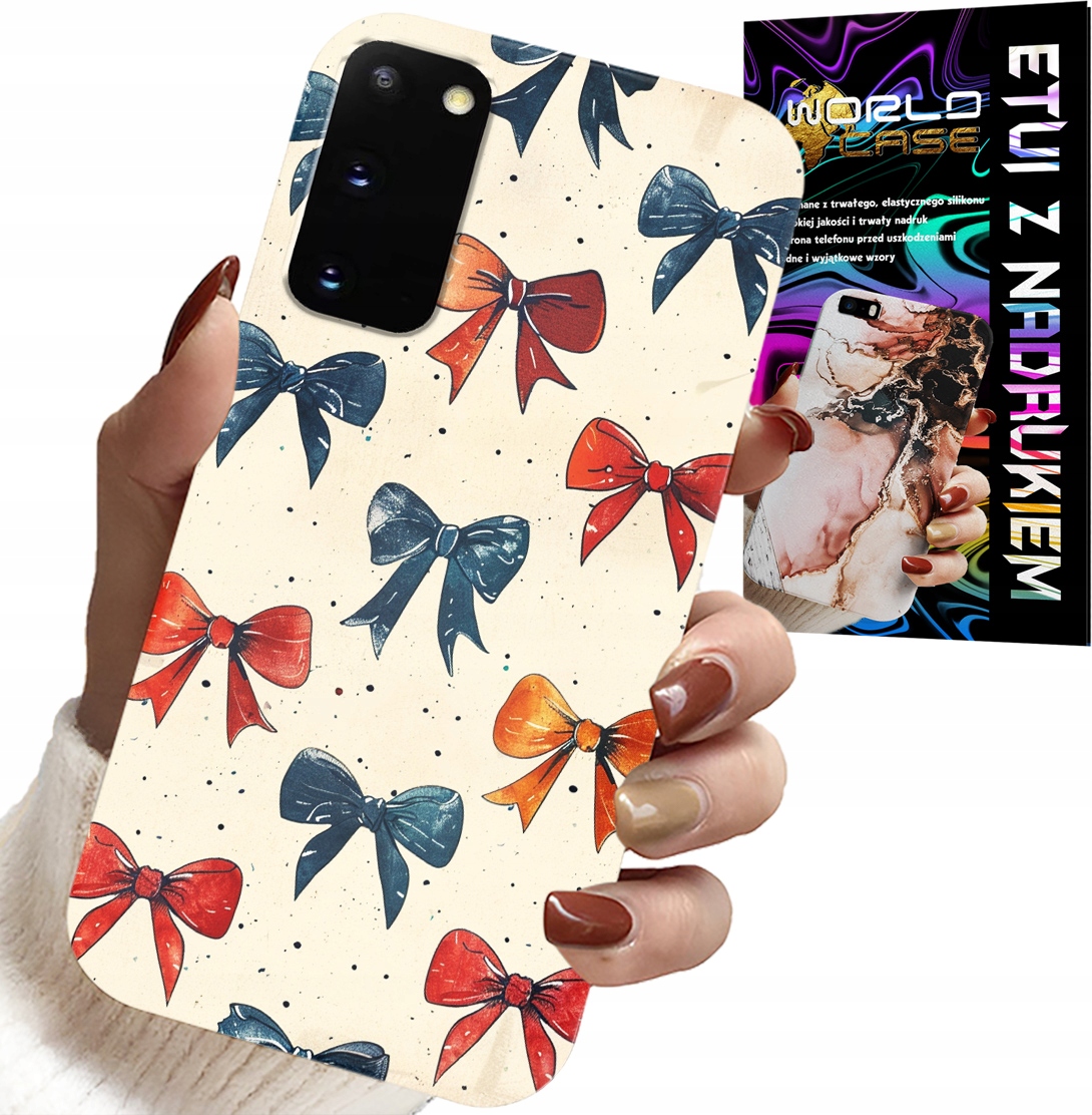 ETUI DO SAMSUNG GALAXY S20 - KOLOROWE WSTĄŻKI WSTĄŻKA MODNE WZORY