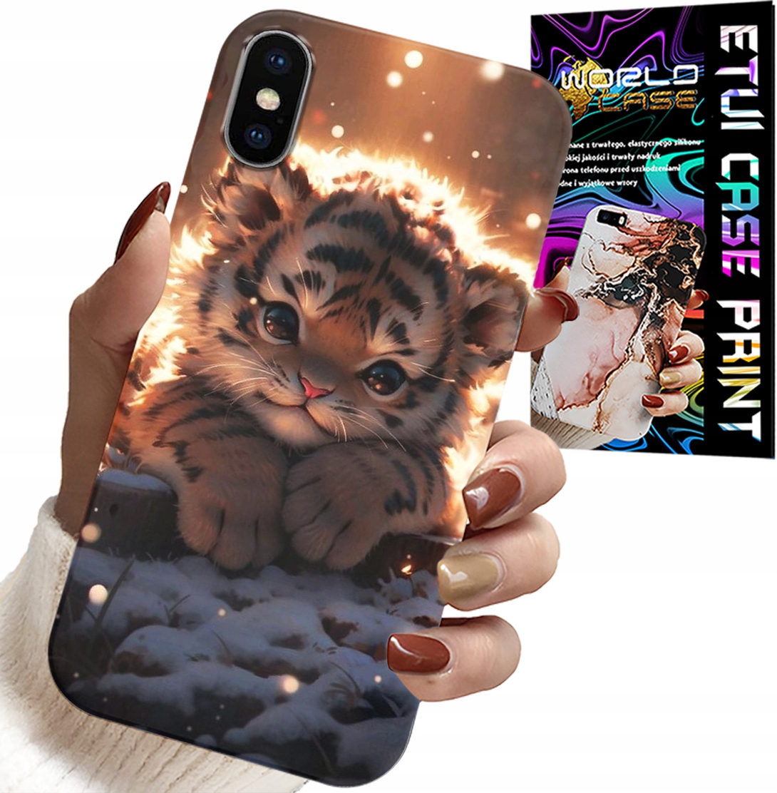 ETUI DO IPHONE XS MAX - Z NADRUKIEM SŁODKI TYGRYSEK OBUDOWA CASE