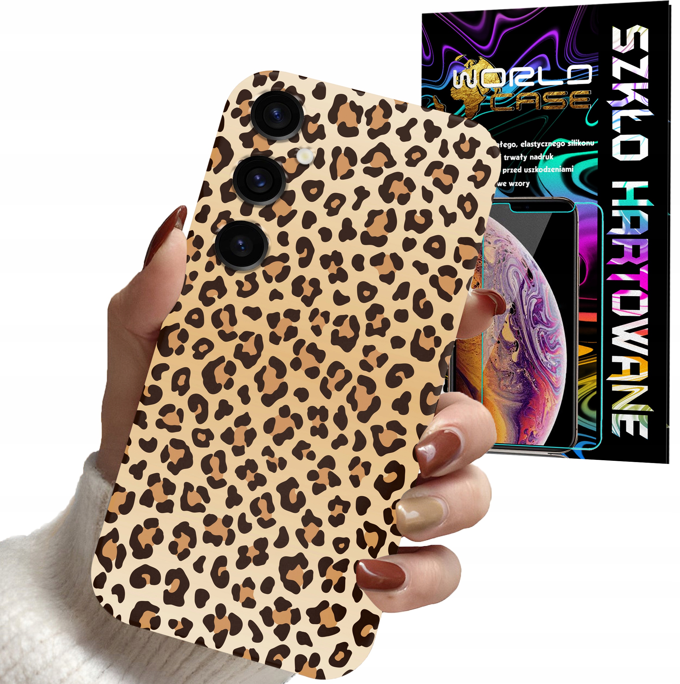 ETUI CASE DO SAMSUNG A24 4G - PANTERKA WZORKI MODNE WZORY DLA KOBIE + SZKŁO