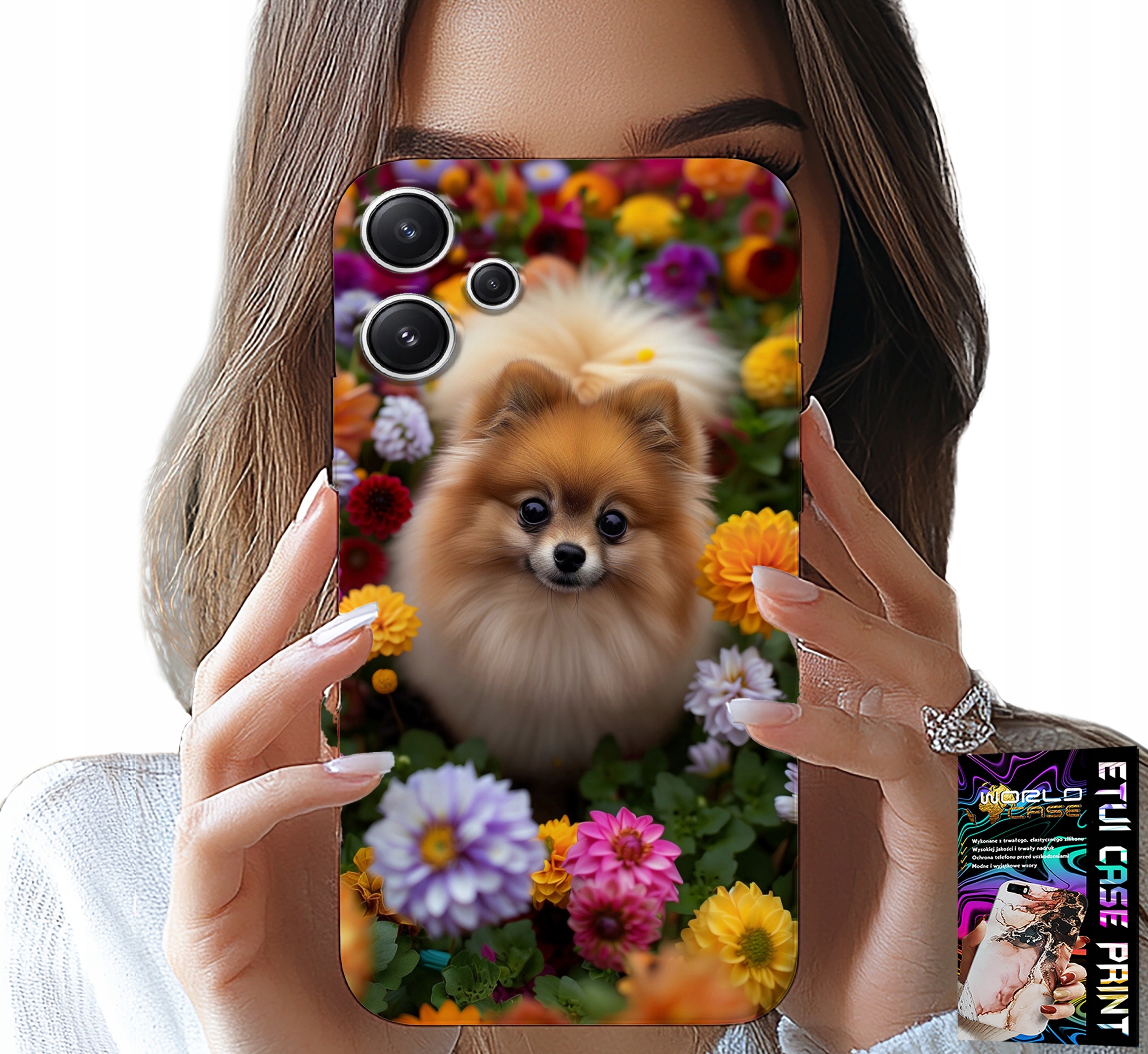 ETUI DO XIAOMI NOTE 13 PRO+ - SŁODKI PIESEK, POMERANIAN CASE + SZKŁO