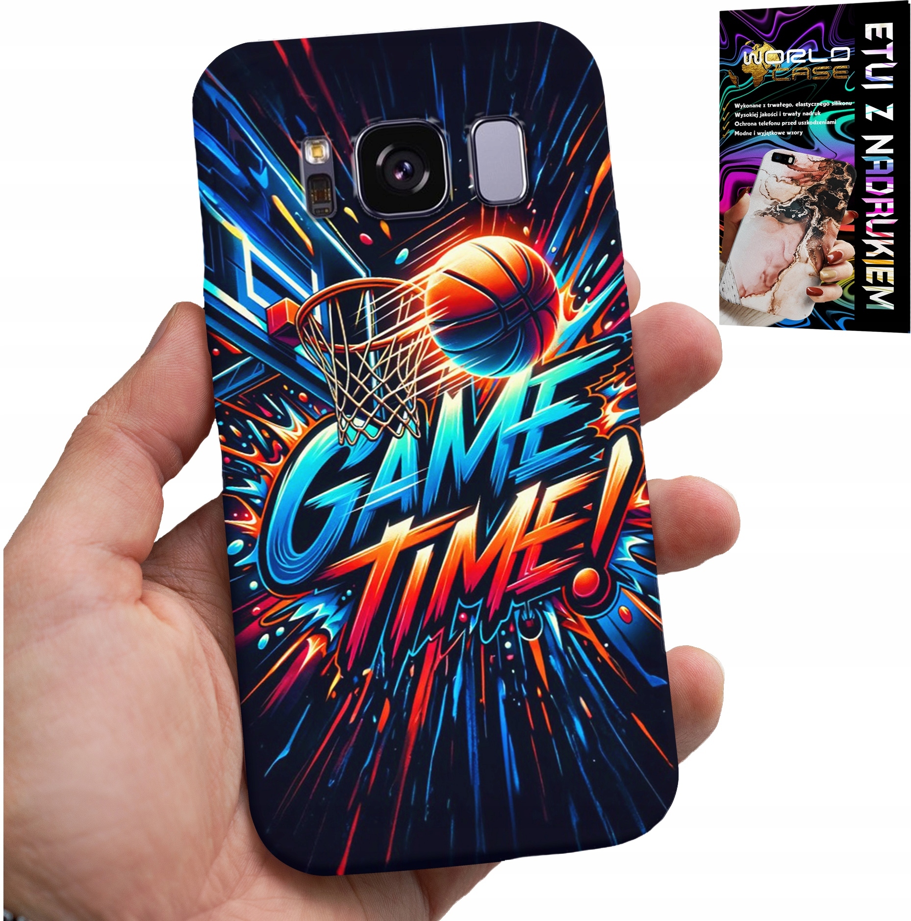 ETUI DO SAMSUNG GALAXY S8 - KOSZYKÓWKA NBA FAN 23 GAME TIME, OBUDOWA