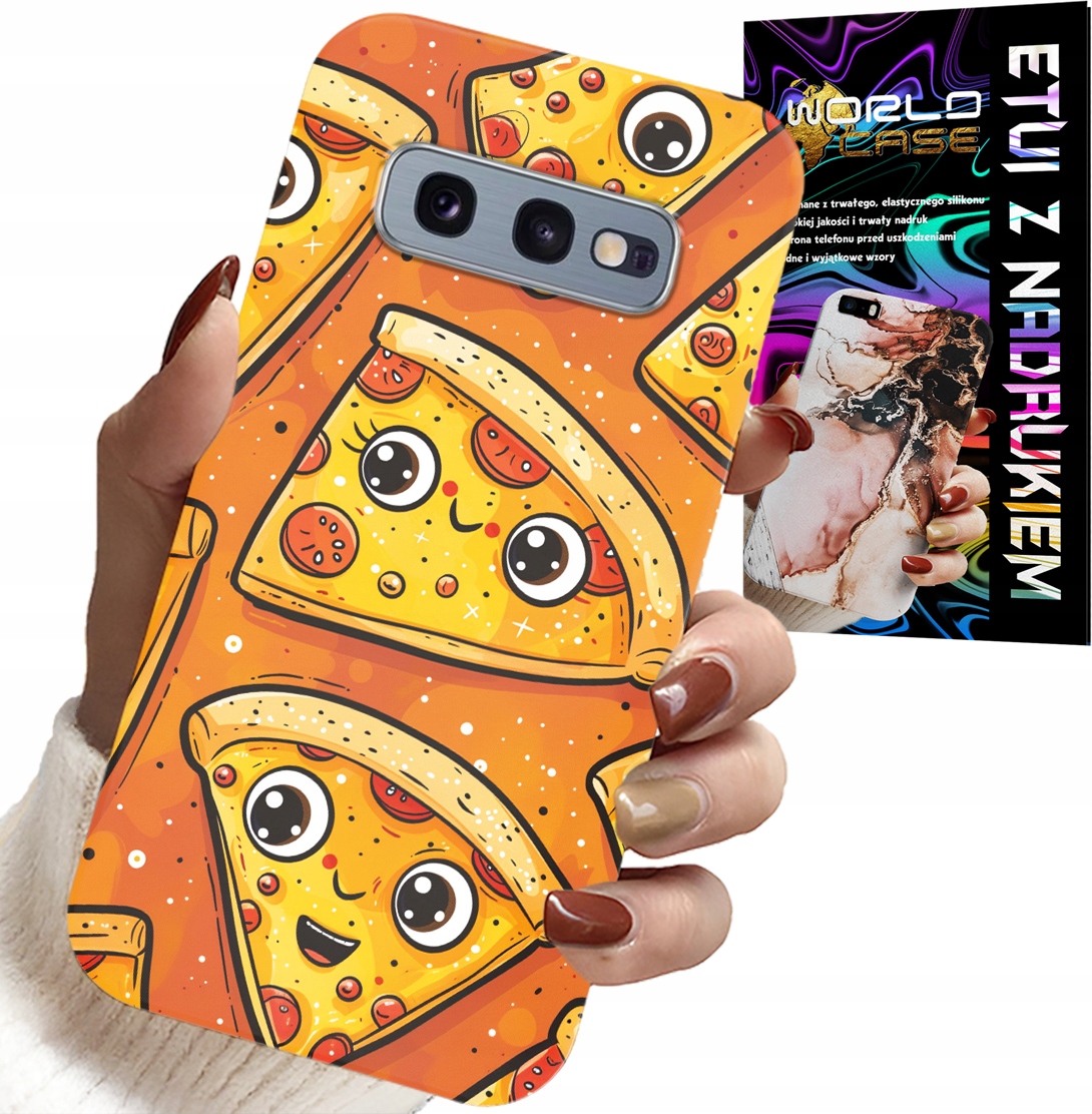 ETUI DO SAMSUNG GALAXY S10E - SŁODKIE UŚMIECHNIĘTE PIZZE CASE + FOLIA